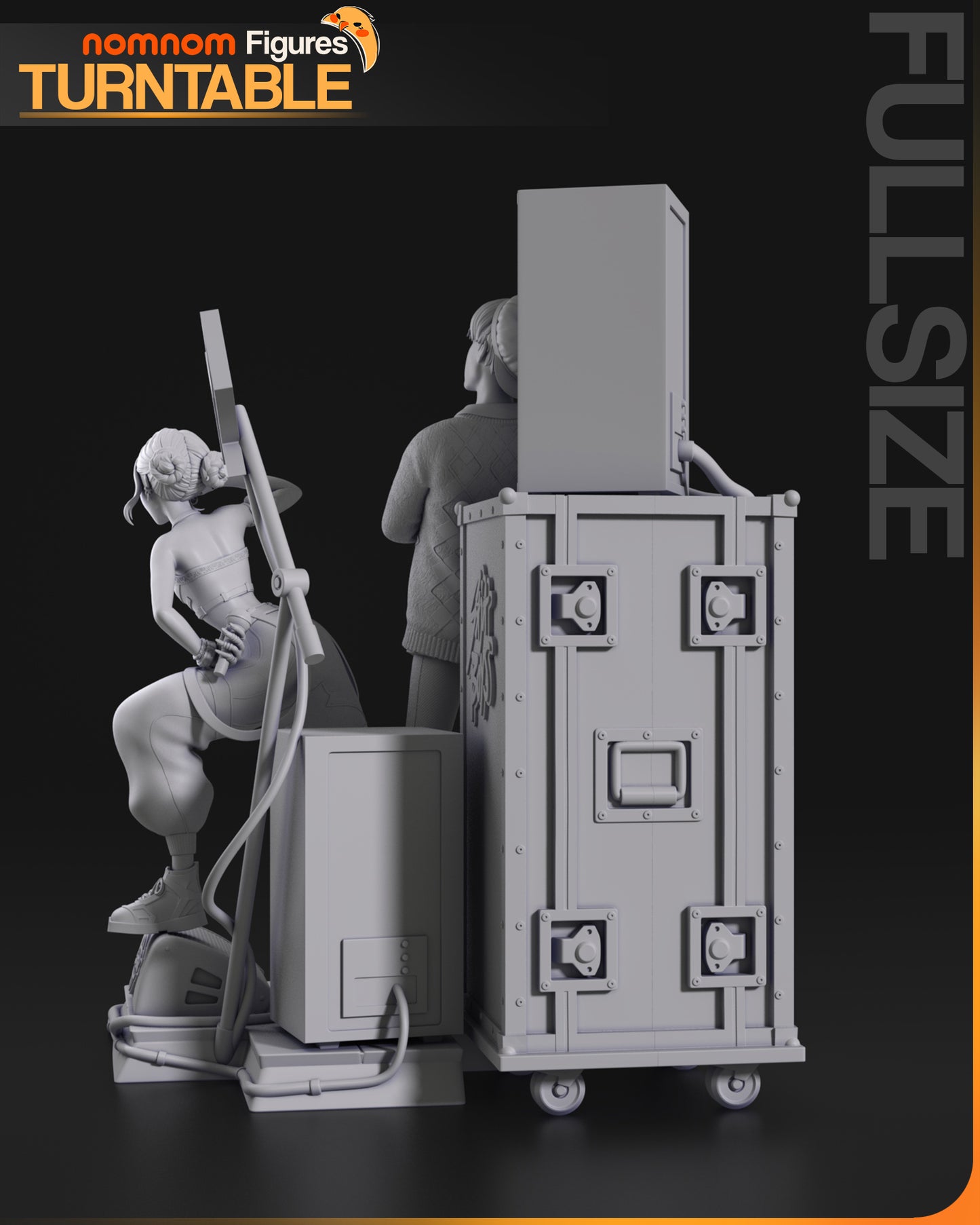 Zoey and Yuki | Resin Model or Bust Kit | K Pop Demon Hunters