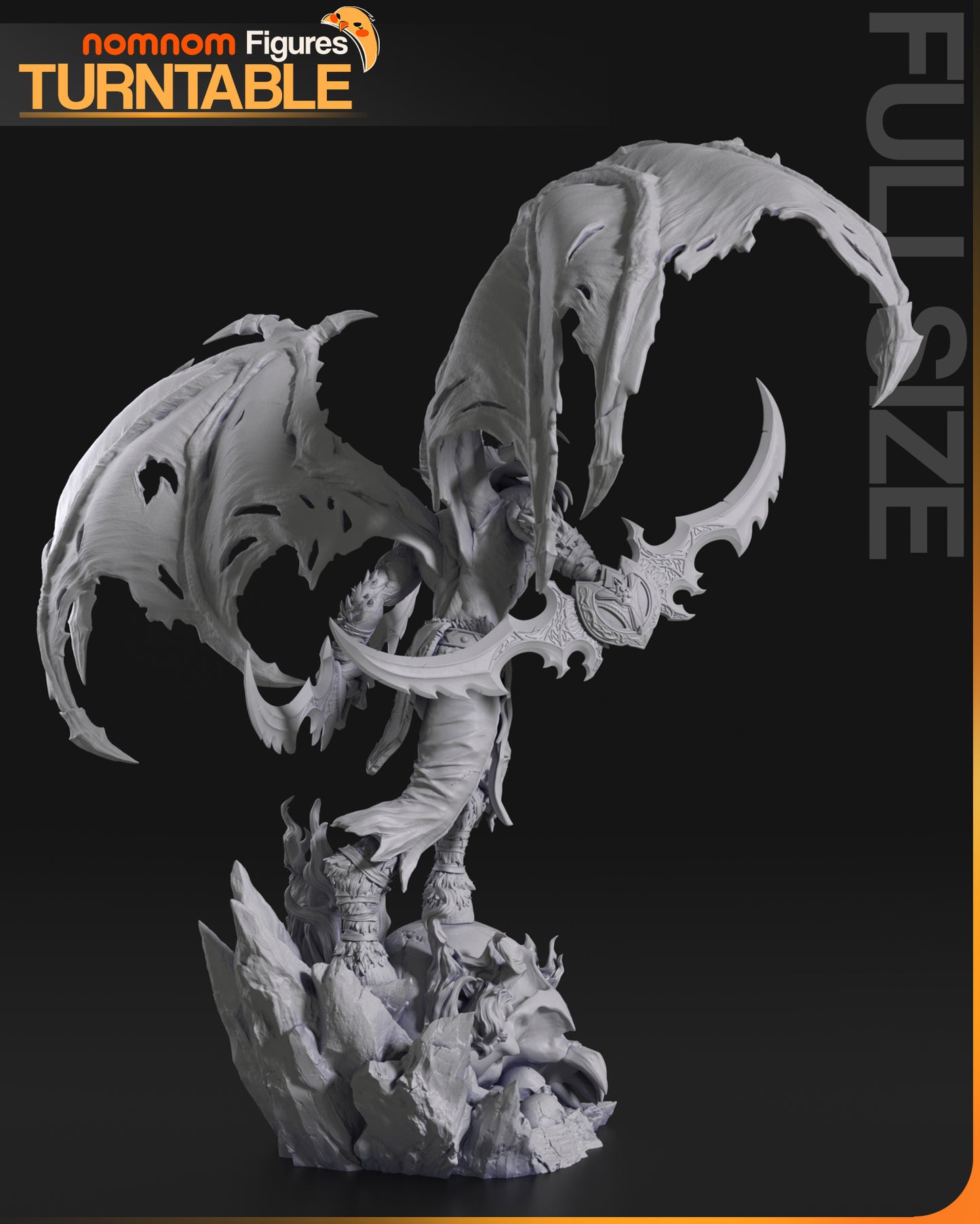 Illidan Stormrage | 11.5-Inch Resin Model Kit | World of Warcraft Demon Hunter