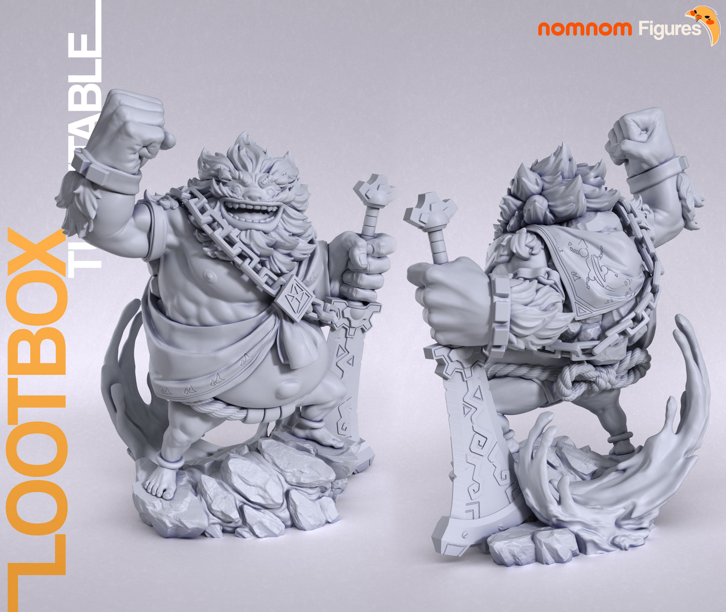 Daruk  | 9.5" Resin Model Kit | DIY Legend of Zelda Goron Champion