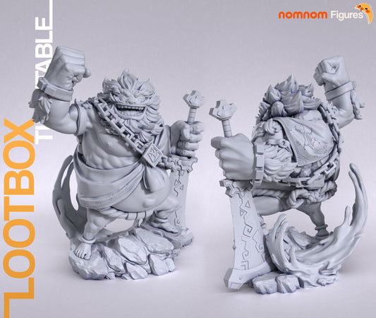 Daruk  | 9.5" Resin Model Kit | DIY Legend of Zelda Goron Champion