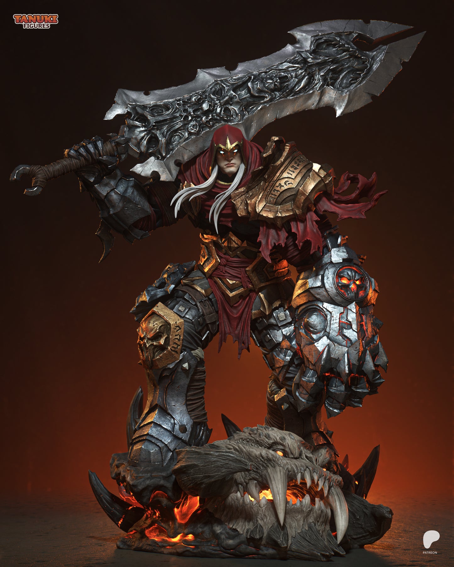 War | Resin Model or Bust Kit | Darksiders Rider of the Apocalypse
