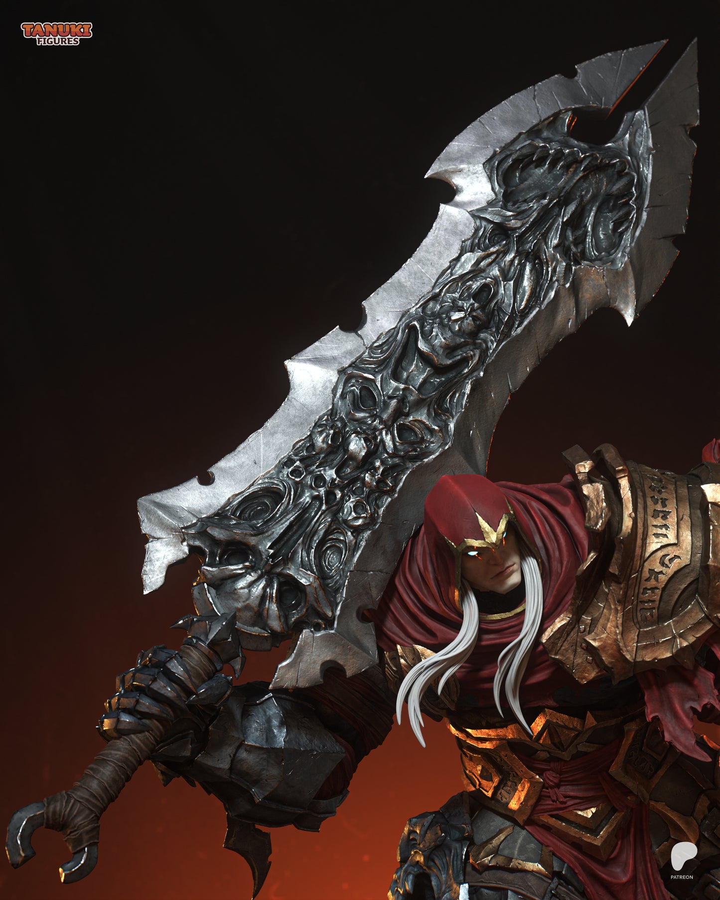 War | Resin Model or Bust Kit | Darksiders Rider of the Apocalypse