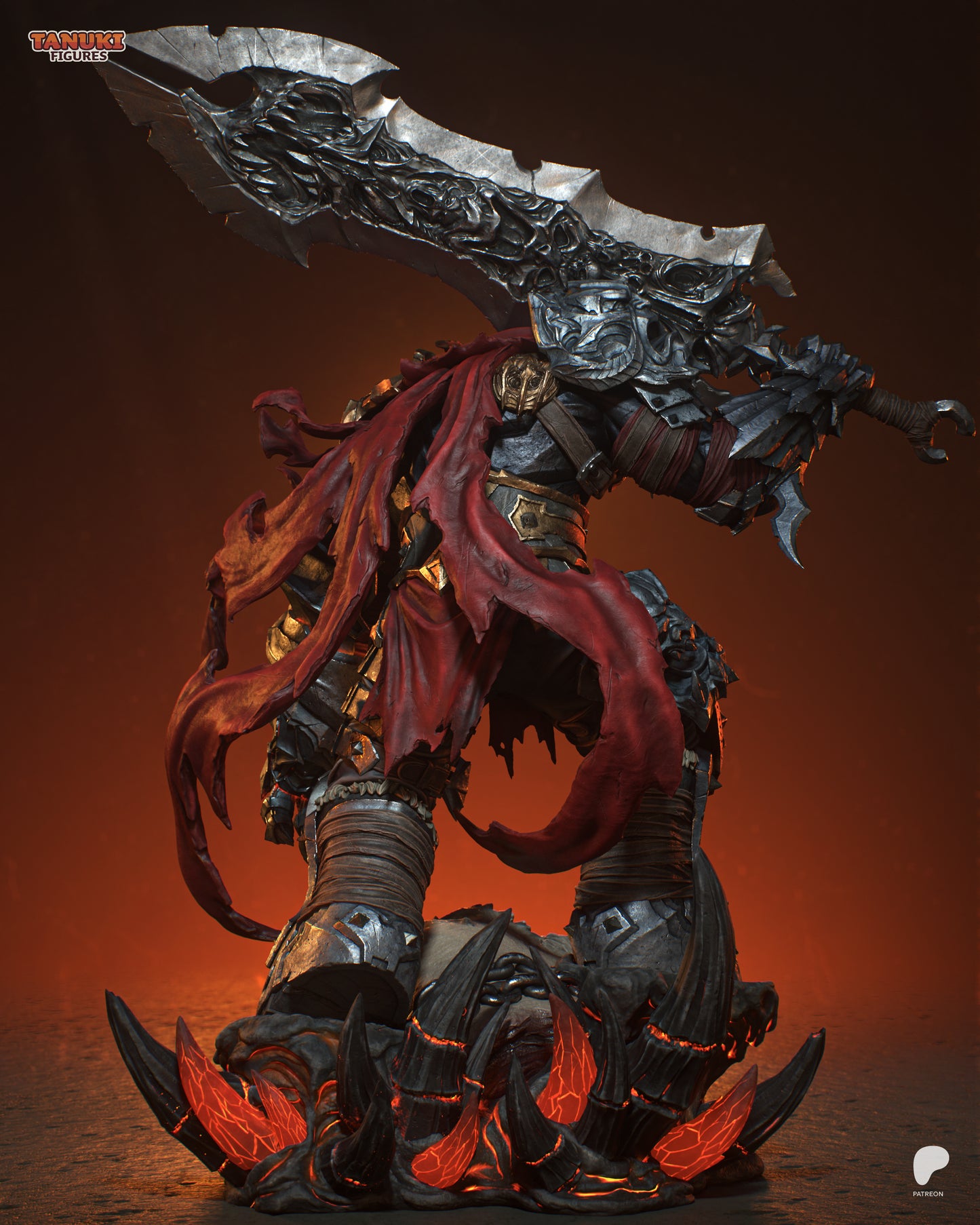 War | Resin Model or Bust Kit | Darksiders Rider of the Apocalypse