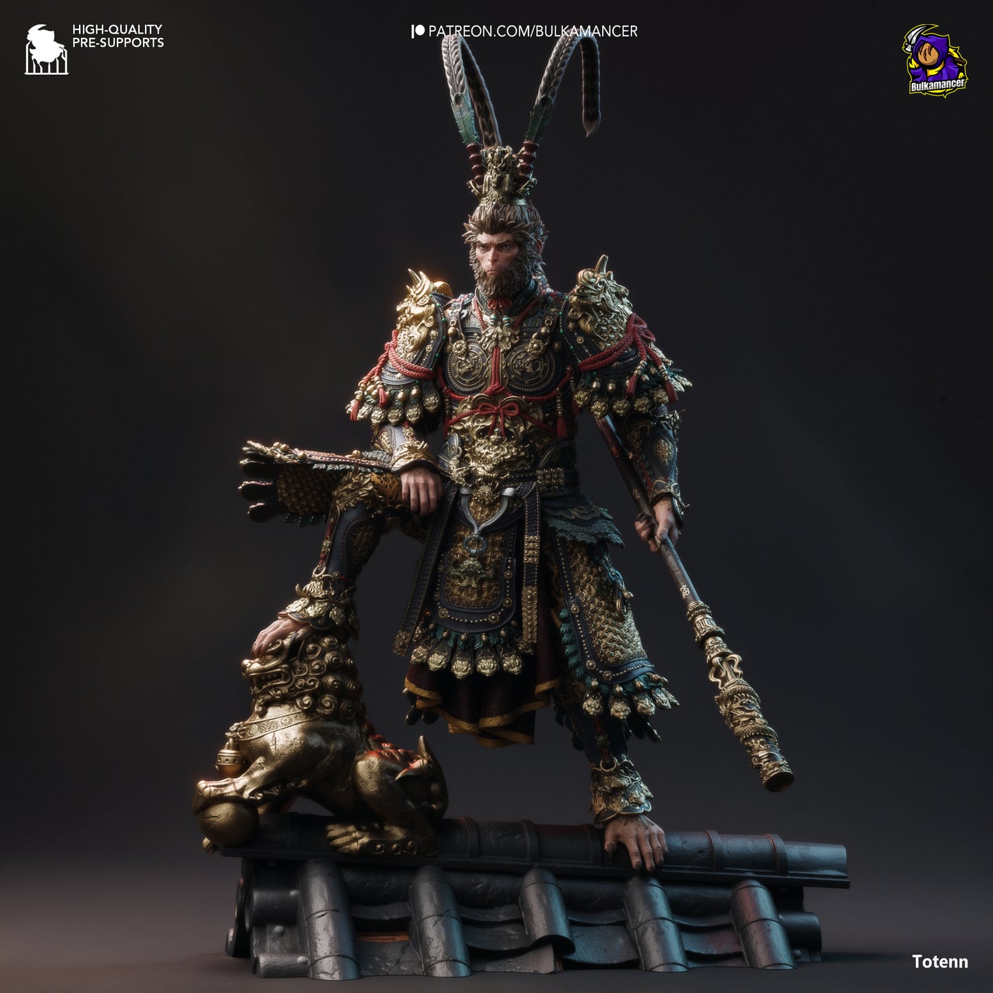 Destined One | 13-Inch Resin Model Kit | Black Myth Wukong Monkey King