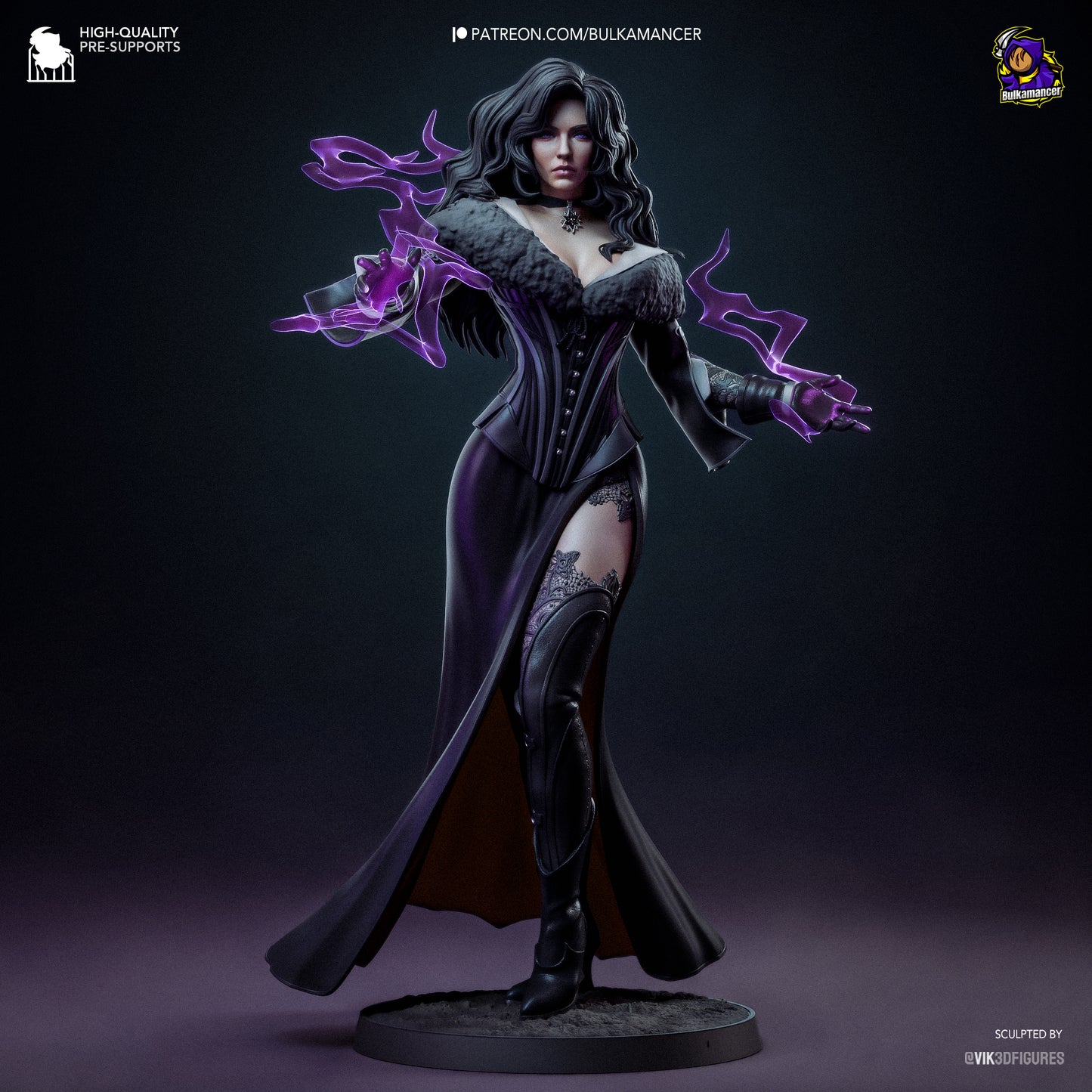 Yennefer of Vengerberg | 9.5-Inch Resin Model Kit | DIY The Witcher Sorceress Supreme