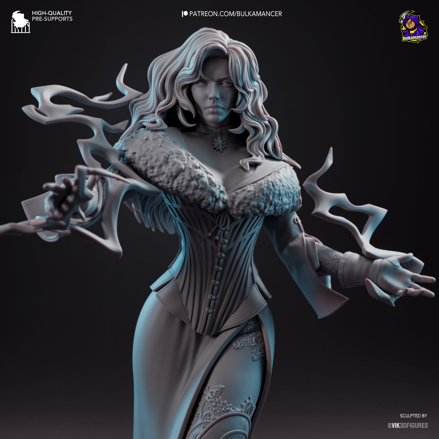 Yennefer of Vengerberg | 9.5-Inch Resin Model Kit | DIY The Witcher Sorceress Supreme