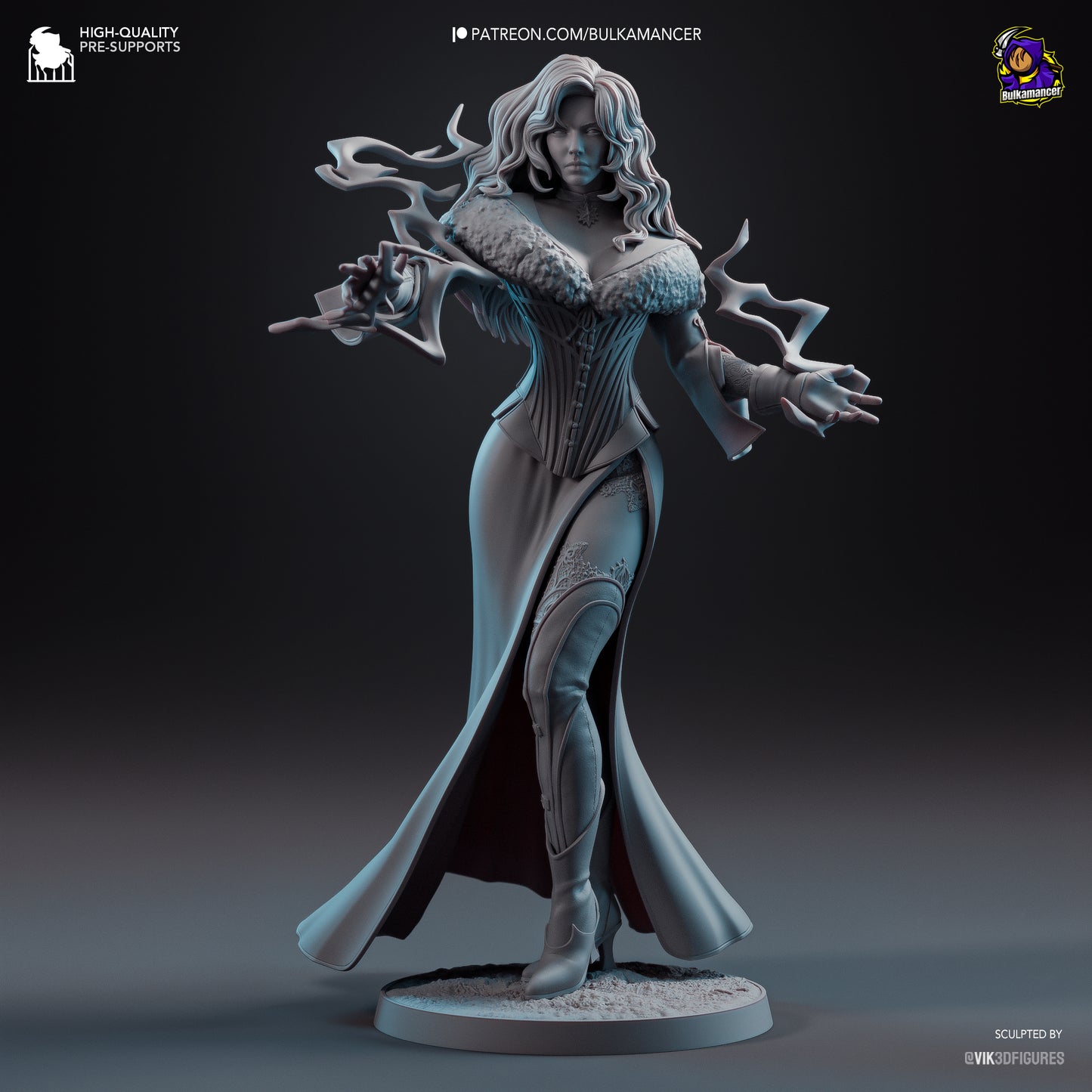 Yennefer of Vengerberg | 9.5-Inch Resin Model Kit | DIY The Witcher Sorceress Supreme
