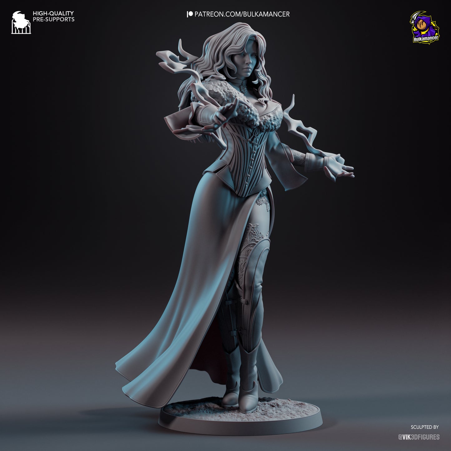 Yennefer of Vengerberg | 9.5-Inch Resin Model Kit | DIY The Witcher Sorceress Supreme