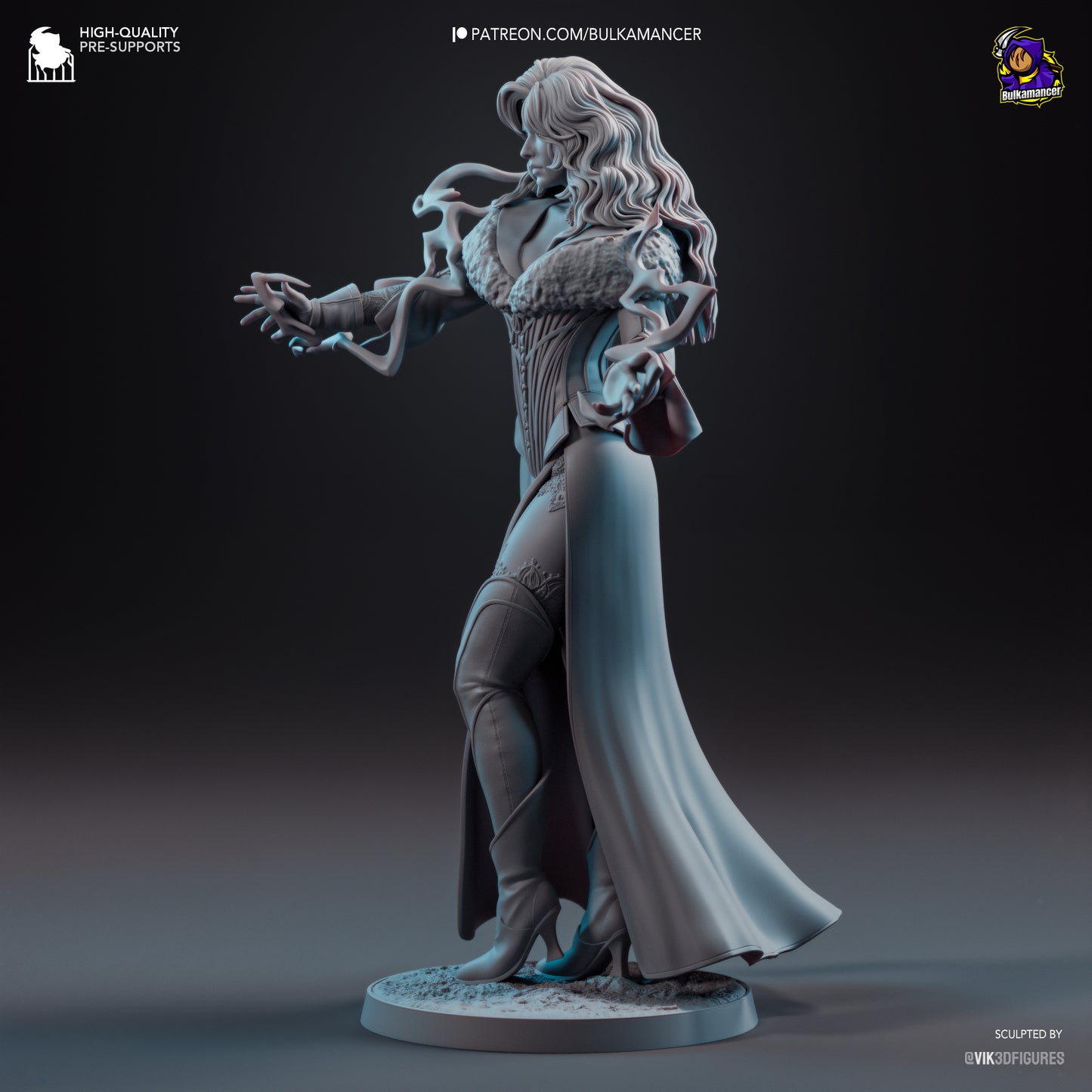 Yennefer of Vengerberg | 9.5-Inch Resin Model Kit | DIY The Witcher Sorceress Supreme