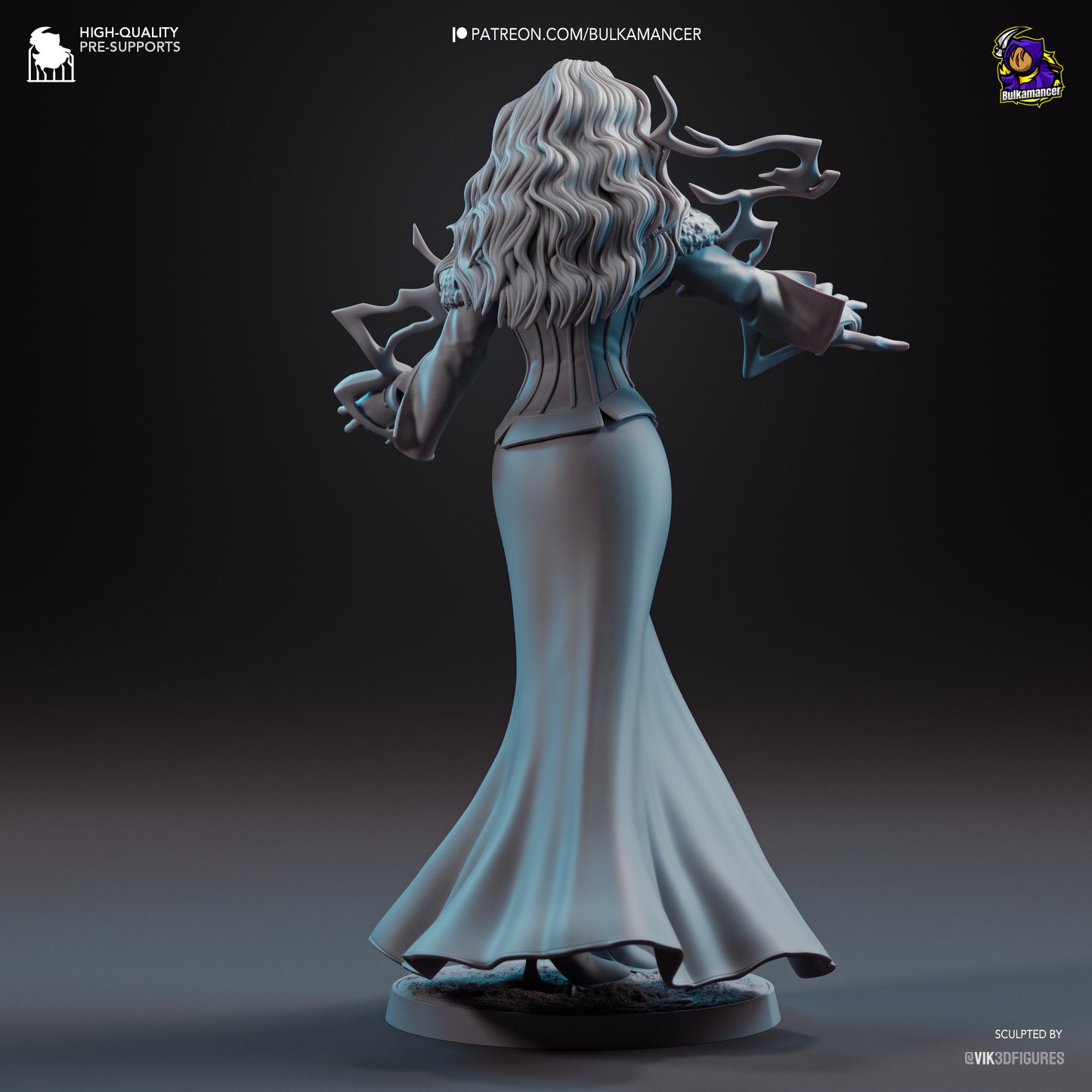 Yennefer of Vengerberg | 9.5-Inch Resin Model Kit | DIY The Witcher Sorceress Supreme