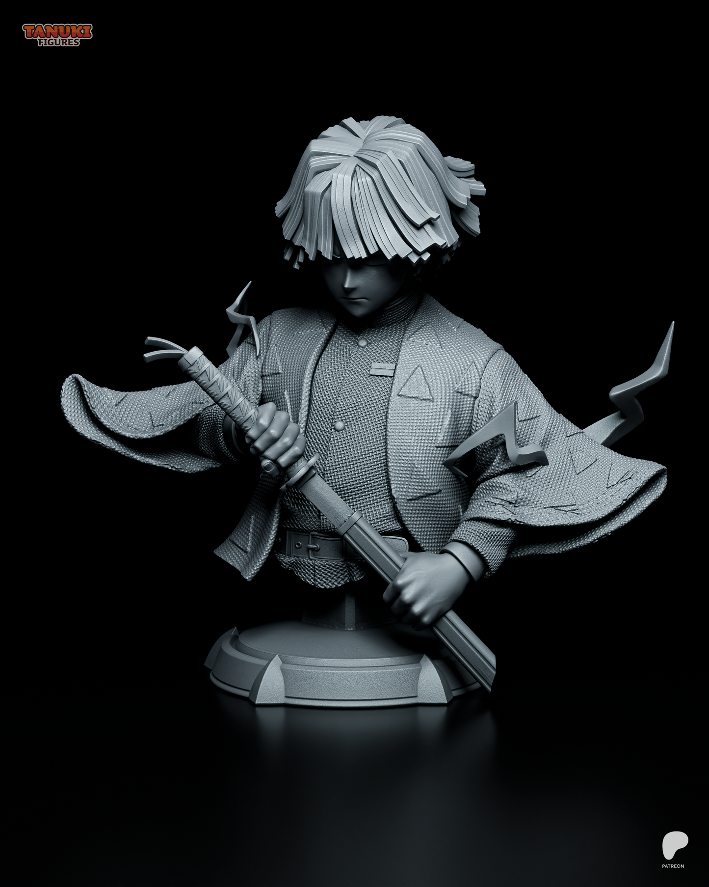Zenitsu | Resin Model or Bust Kit | Demon Slayer Lightning Hashira