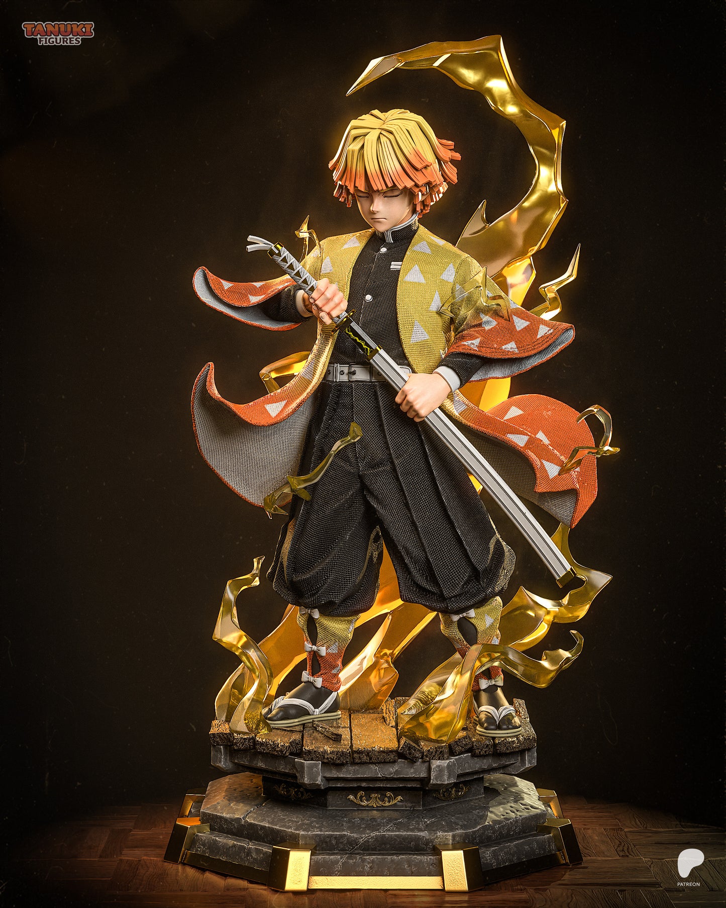 Zenitsu | Resin Model or Bust Kit | Demon Slayer Lightning Hashira