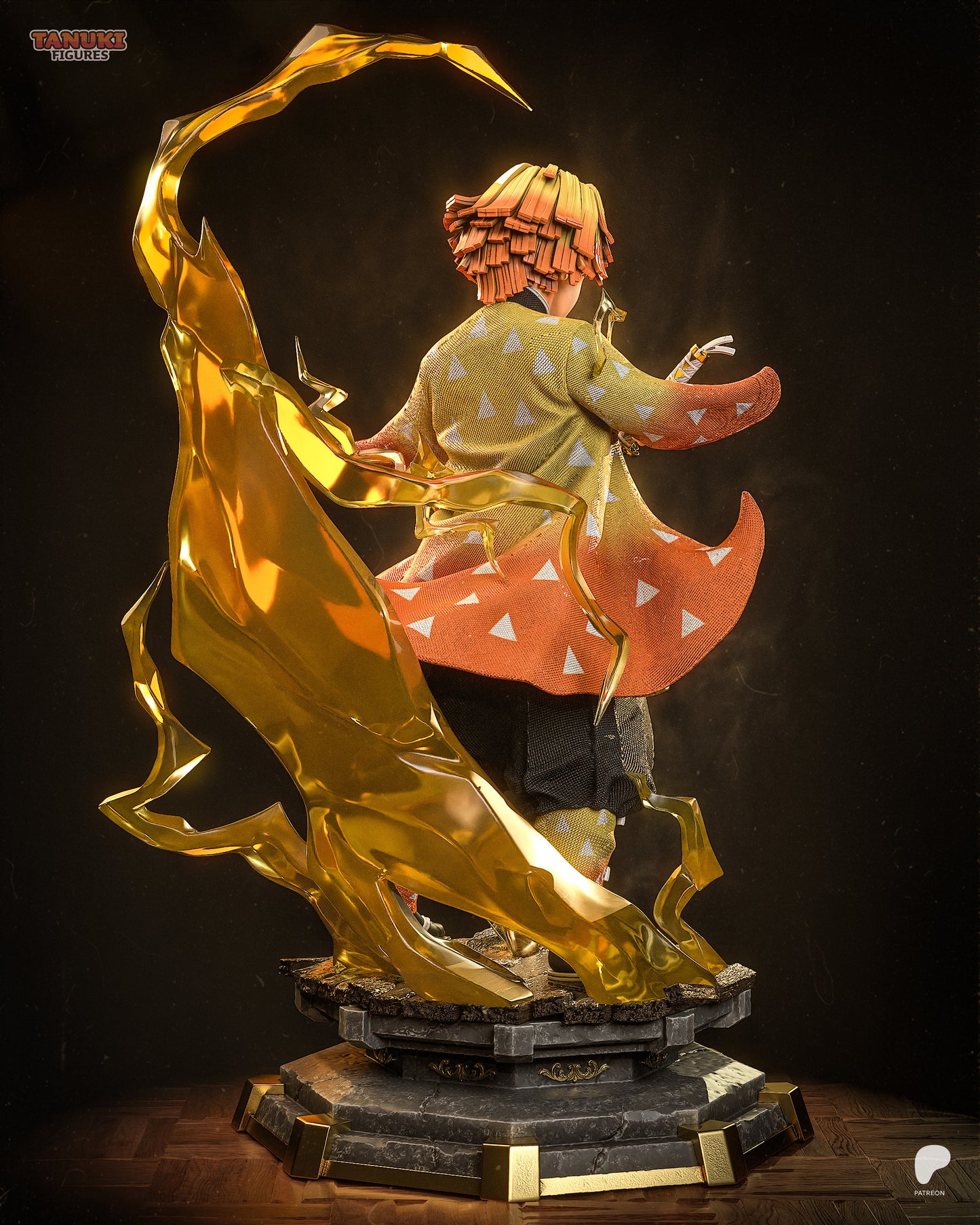 Zenitsu | Resin Model or Bust Kit | Demon Slayer Lightning Hashira