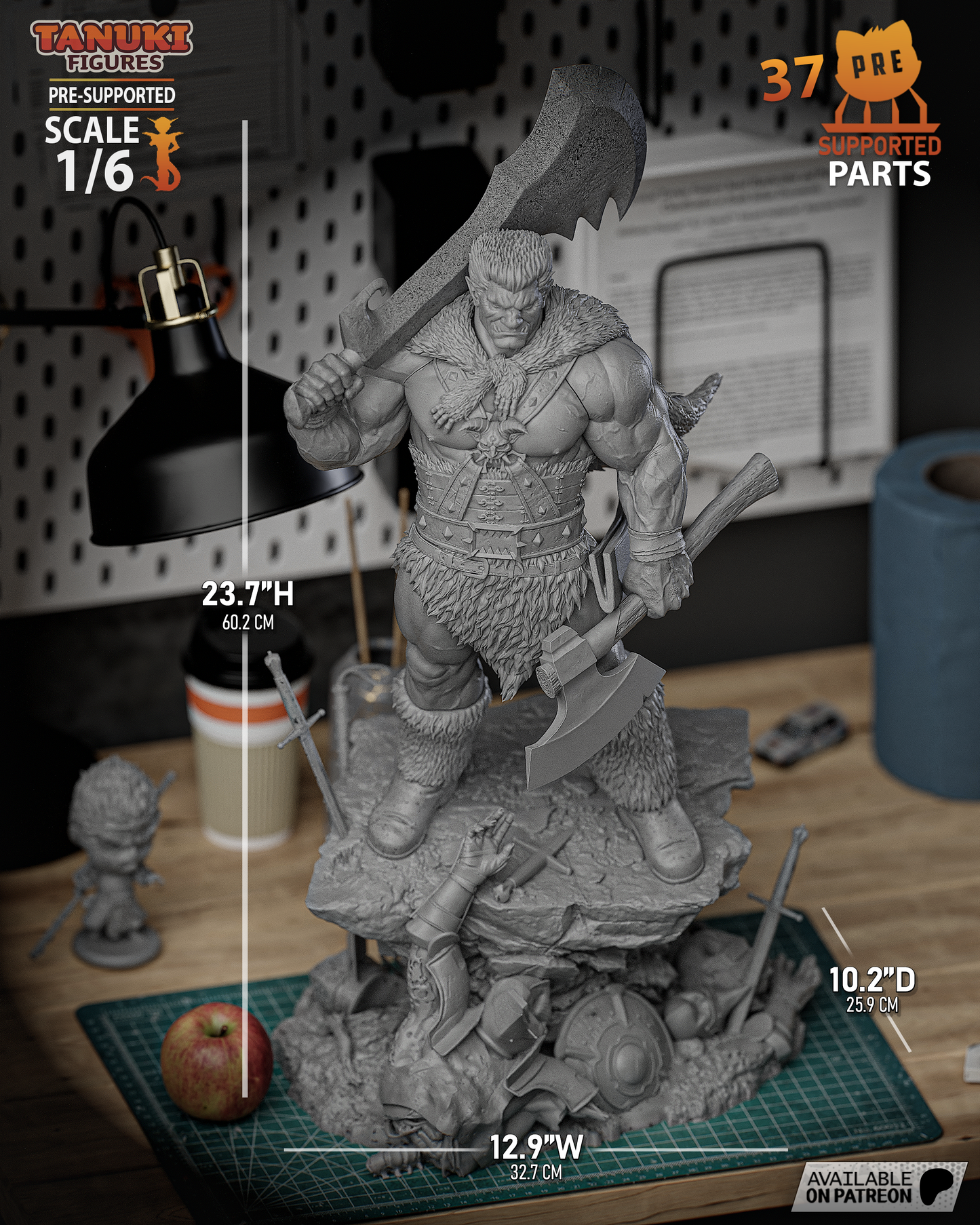 Zodd | Resin Model or Bust Kit | Berserk Immortal Apostle