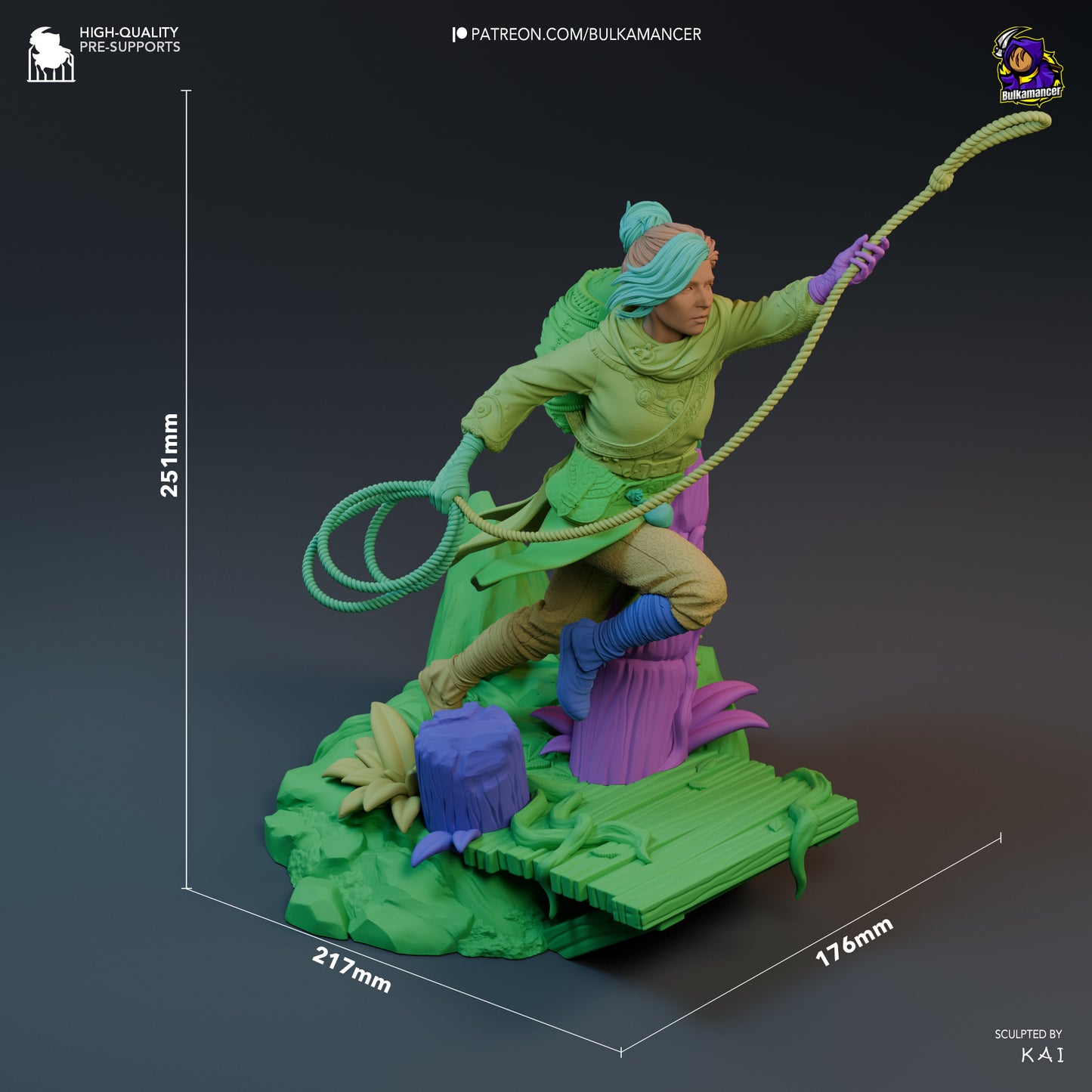 Zoe | 10-Inch Resin Model Kit | DIY Split Fiction Original Character