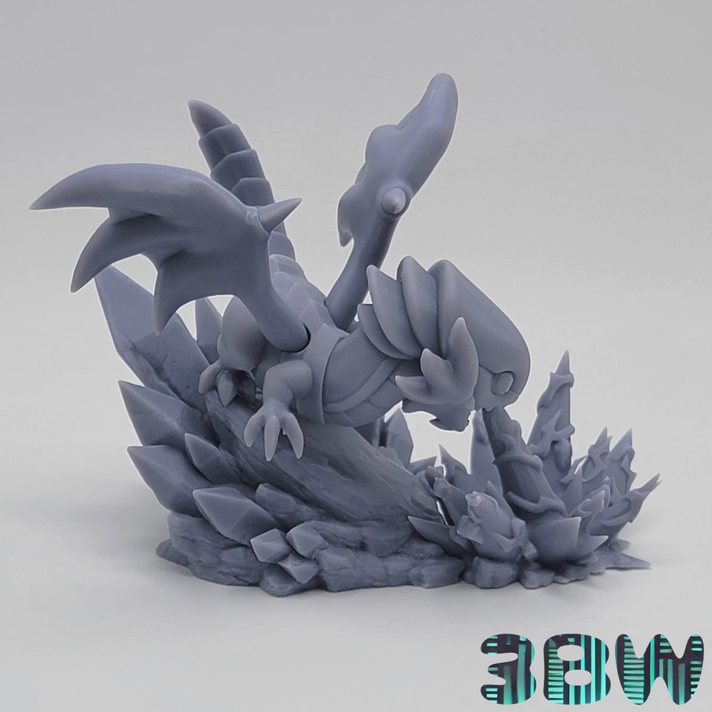 Chibi Blue-Eyes White Dragon | 3.5-Inch Unpainted Resin Model Kit | DIY Yu-Gi-Oh Fantasy Dragon Kit