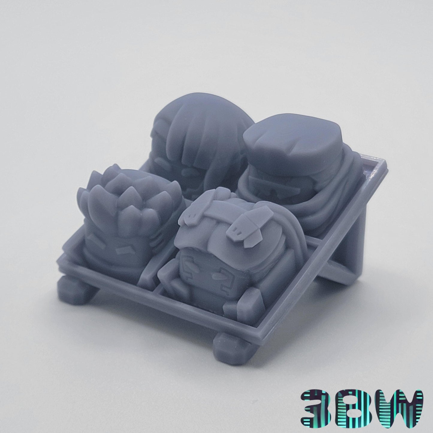 Cyberpunk Edgerunners Keycap Set | Unpainted Resin Artisan Caps | Cherry MX | David, Lucy, Rebecca, Marine