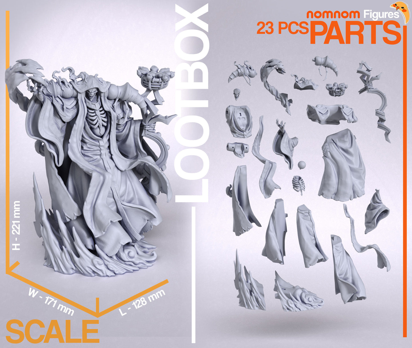 Ainz Ooal Gown | 8.5" Resin Model Kit | DIY Overlord Supreme Being