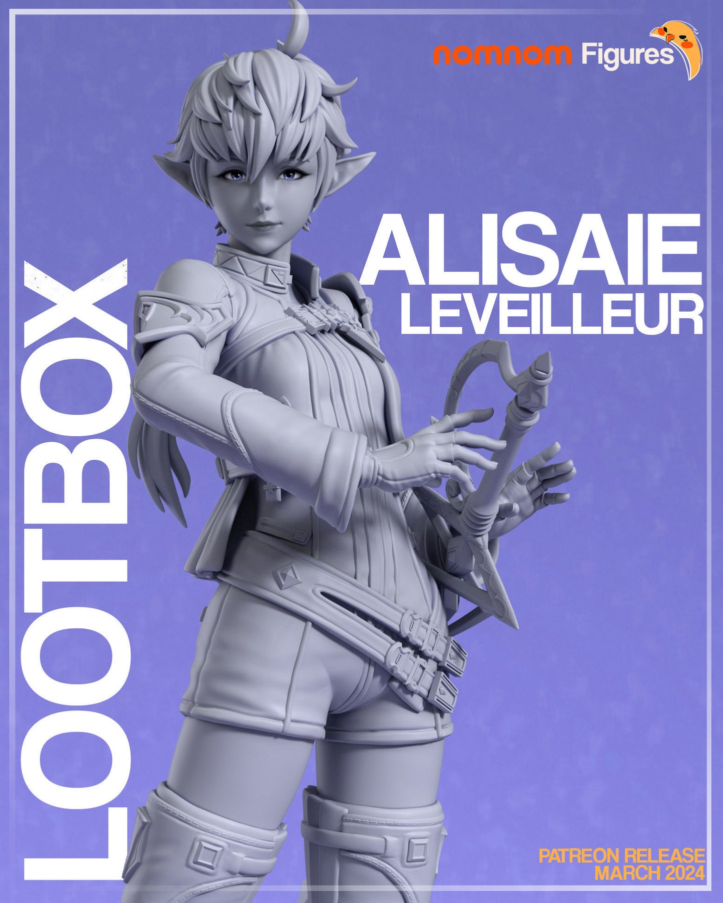 Alisaie Leveilleur | 7.5-Inch Resin Model Kit | Final Fantasy XIV