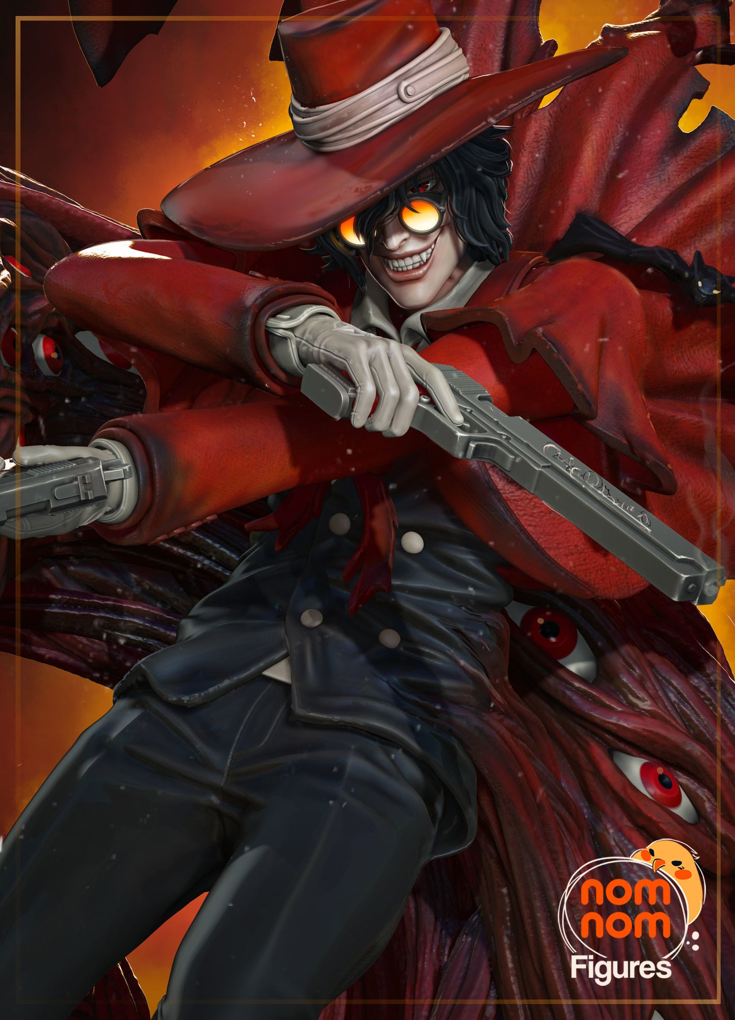 Alucard | 8-Inch Resin Model Kit | DIY Hellsing Ultimate Vampire