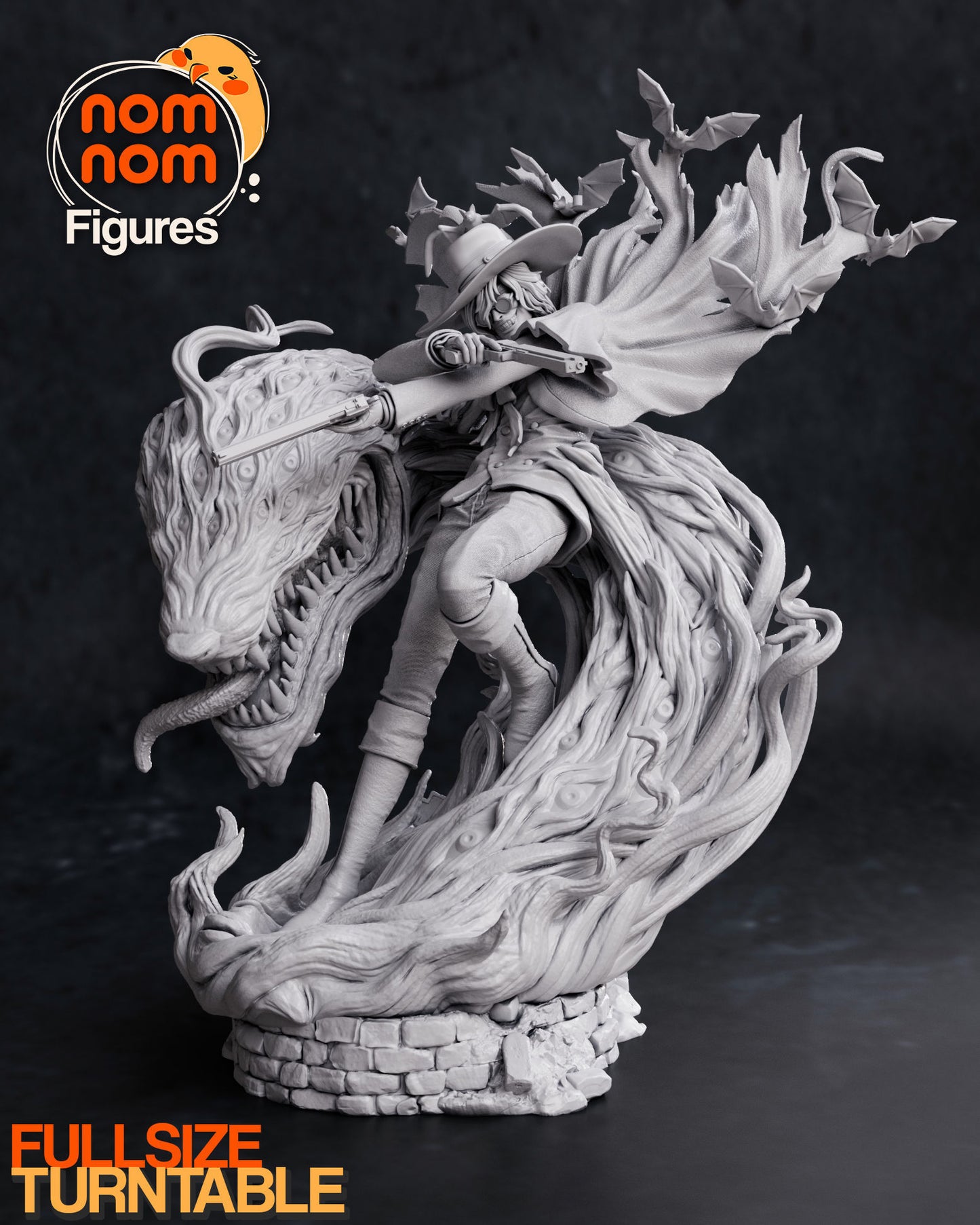 Alucard | 8-Inch Resin Model Kit | DIY Hellsing Ultimate Vampire