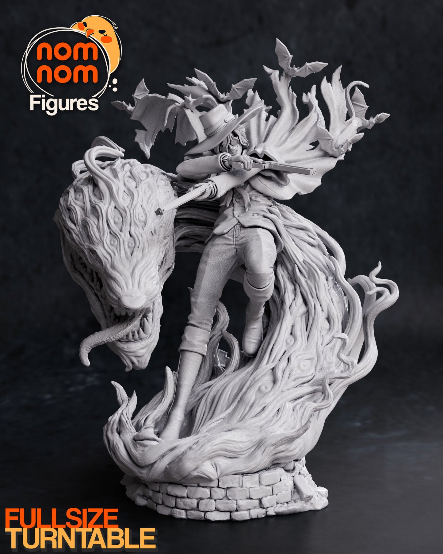 Alucard | 8-Inch Resin Model Kit | DIY Hellsing Ultimate Vampire