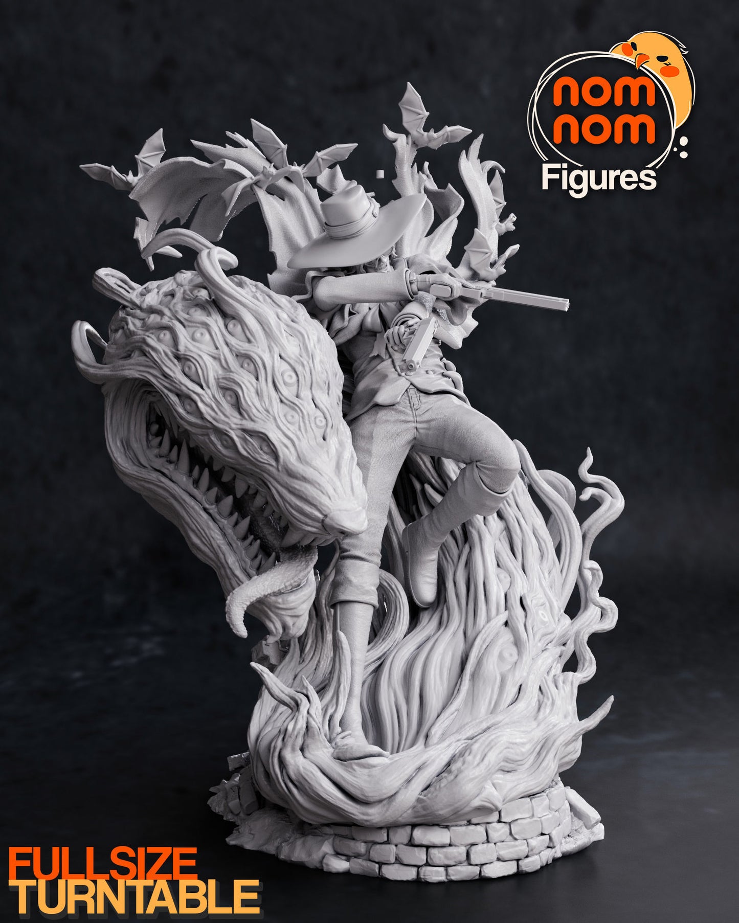 Alucard | 8-Inch Resin Model Kit | DIY Hellsing Ultimate Vampire