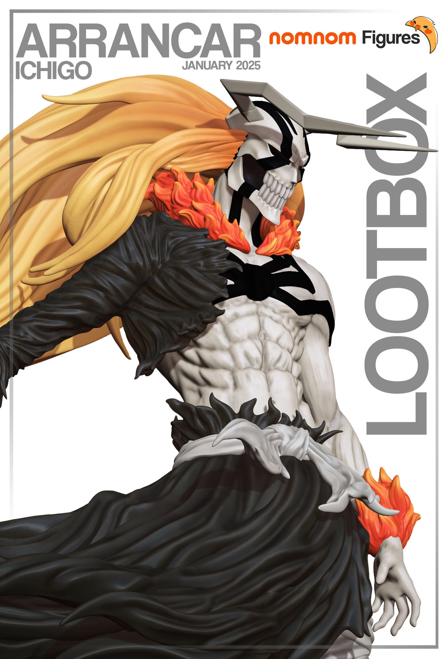 Arrancar Ichigo | 8.5" Resin Model Kit | DIY Bleach Soul Reaper Transformation