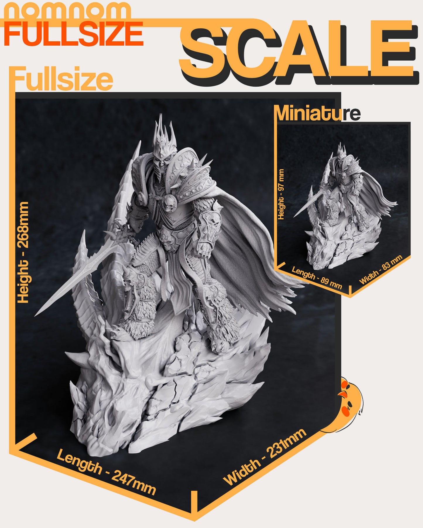Arthas | 10.5-Inch Resin Model Kit | DIY World of Warcraft Fallen Prince