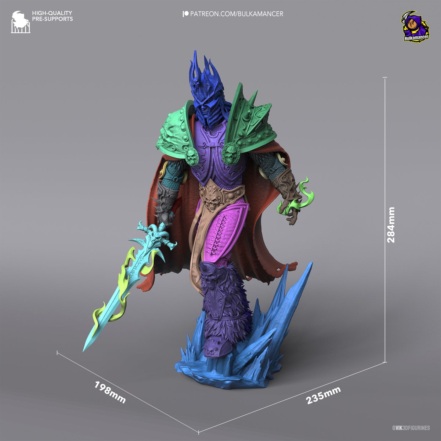 Arthas | 11-Inch Resin Model Kit | DIY World of Warcraft Lich King