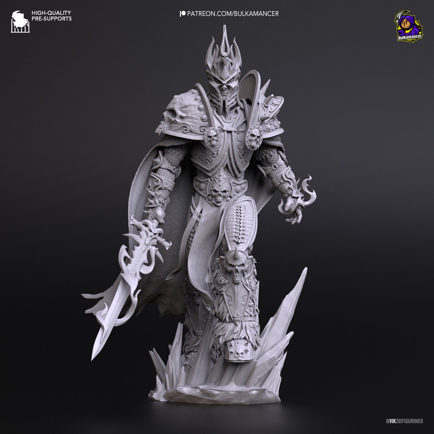 Arthas | 11-Inch Resin Model Kit | DIY World of Warcraft Lich King