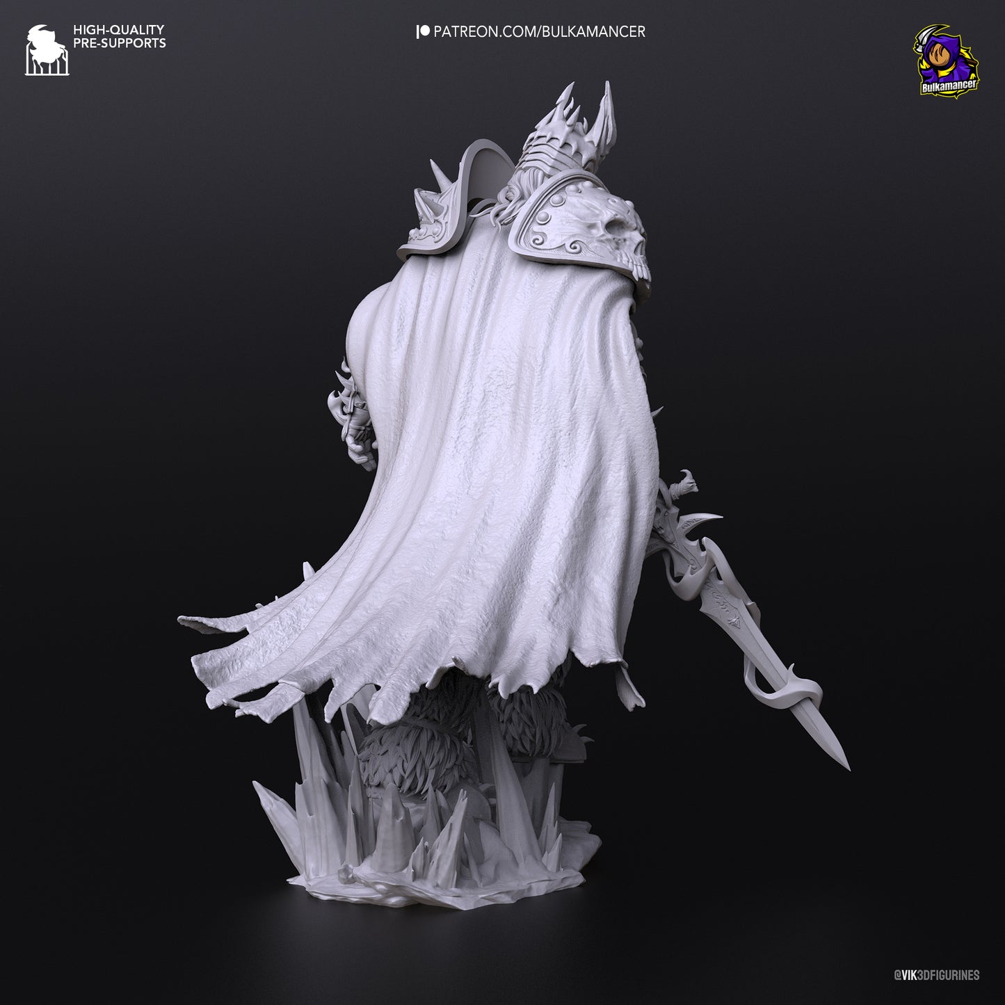 Arthas | 11-Inch Resin Model Kit | DIY World of Warcraft Lich King