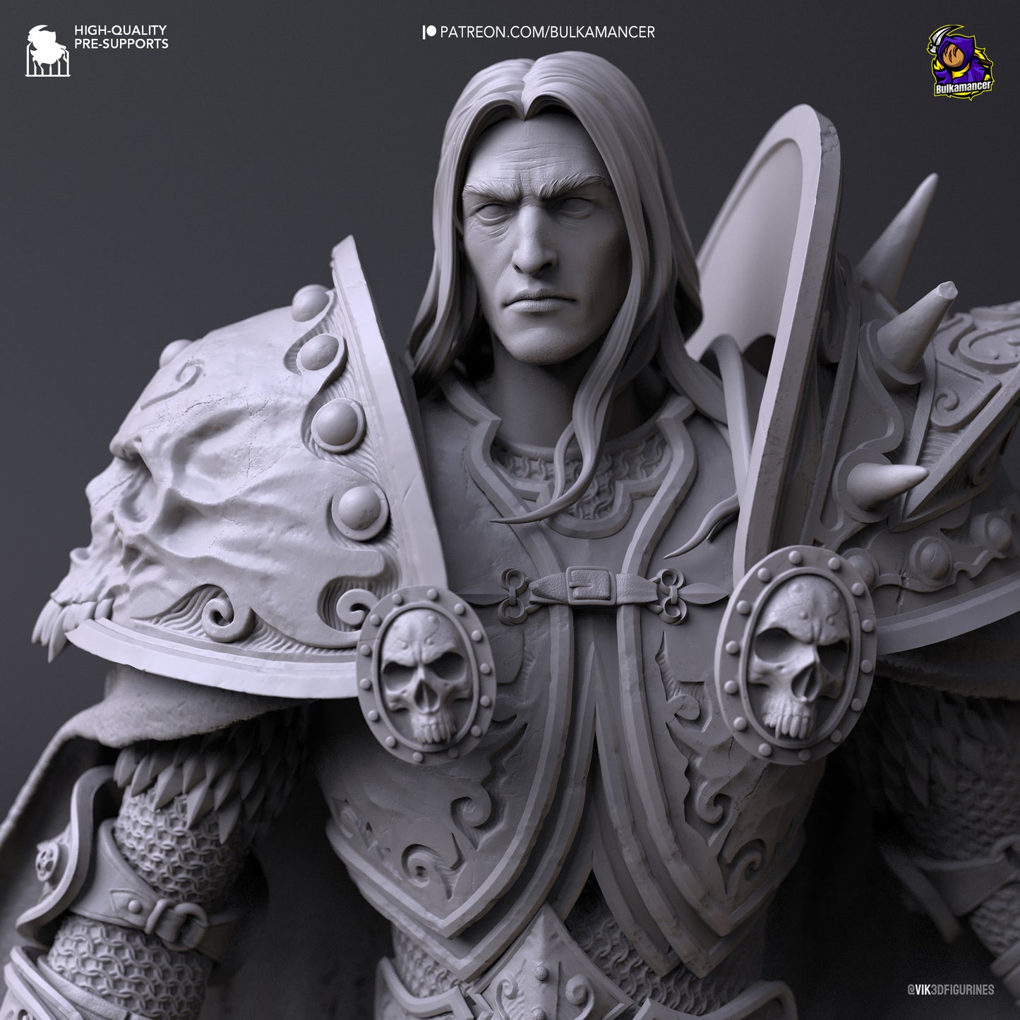 Arthas | 11-Inch Resin Model Kit | DIY World of Warcraft Lich King