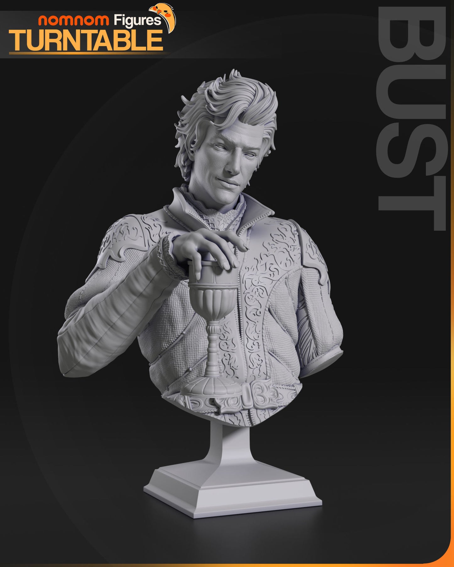 Astarion | Resin Model or Bust Kit | BG3 Baldur’s Gate Vampire Spawn