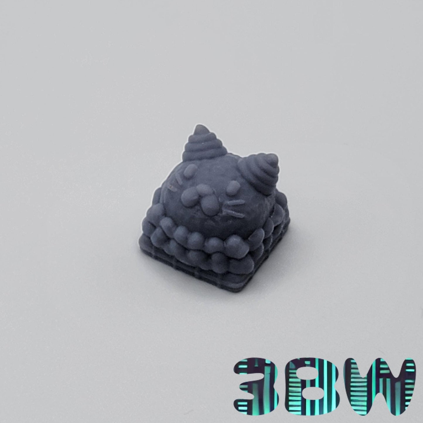 Dessert Cat Keycap Set | Unpainted Resin Artisan Caps | Cherry MX | Donut Cat, Ice Cream Cat, Jelly Cat