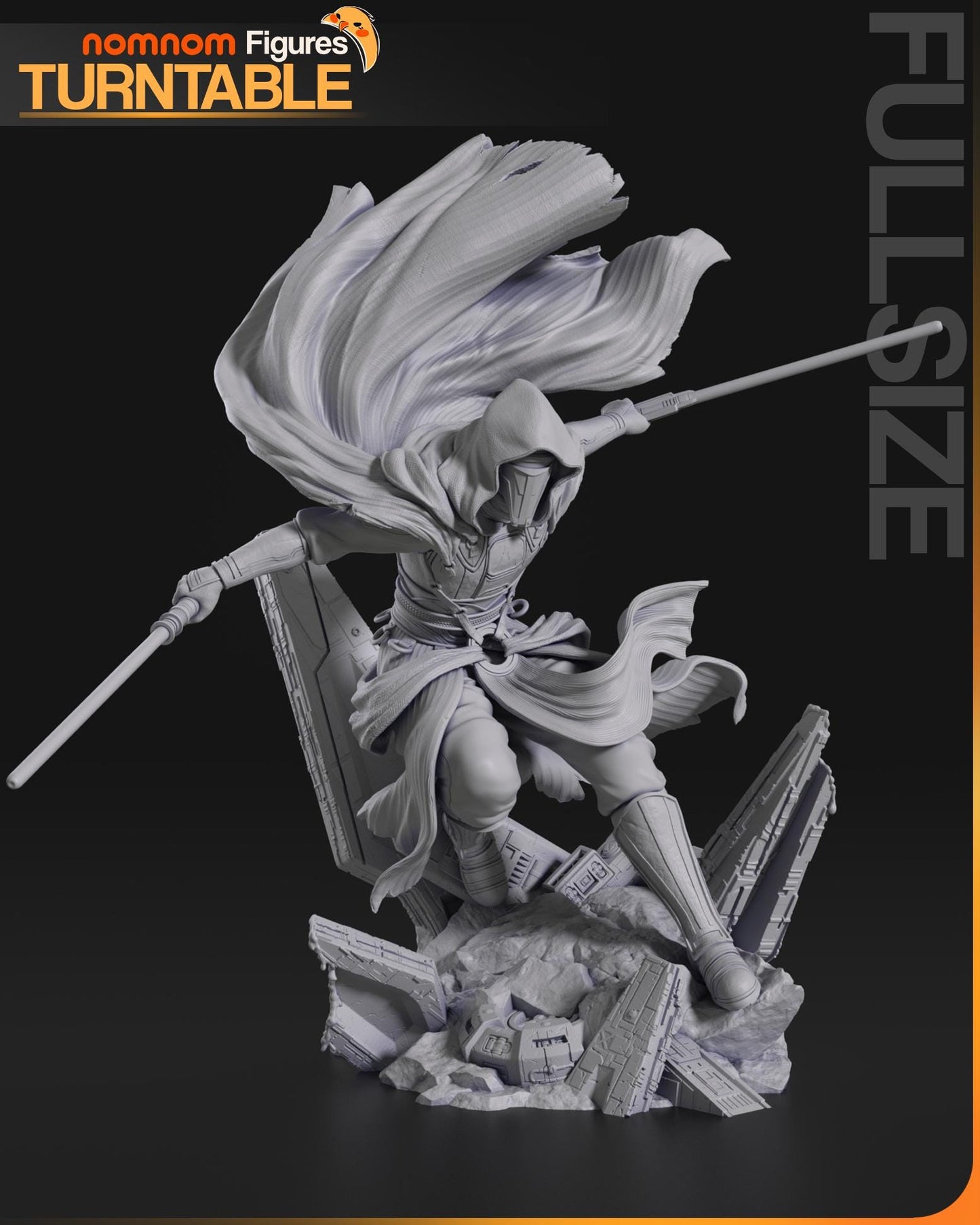 Darth Revan | Resin Model Kit | DIY Star Wars-Inspired Sith/Jedi Scene