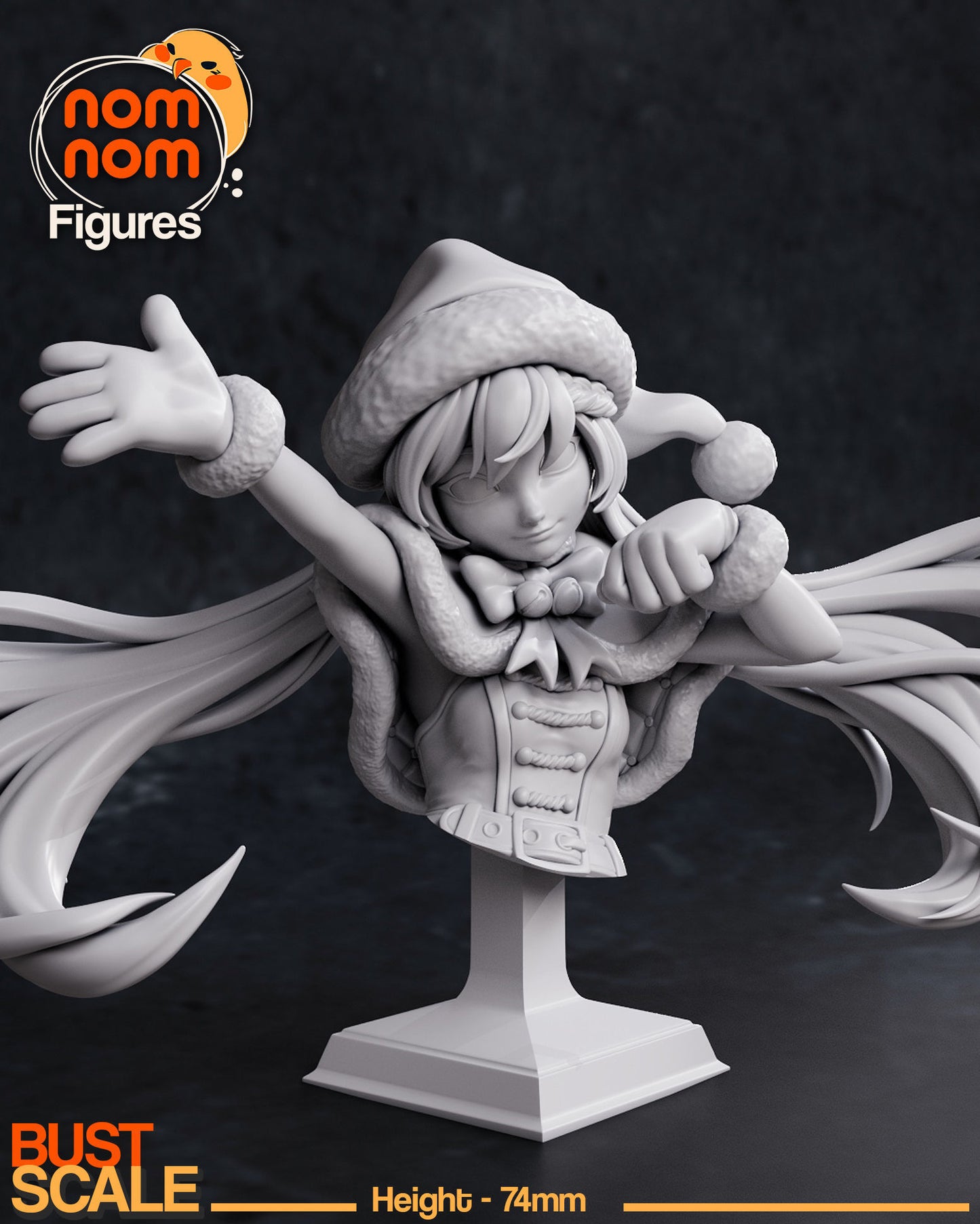 Bella Bells | Resin Model or Bust Kit | DIY Christmas Elf in Wreath