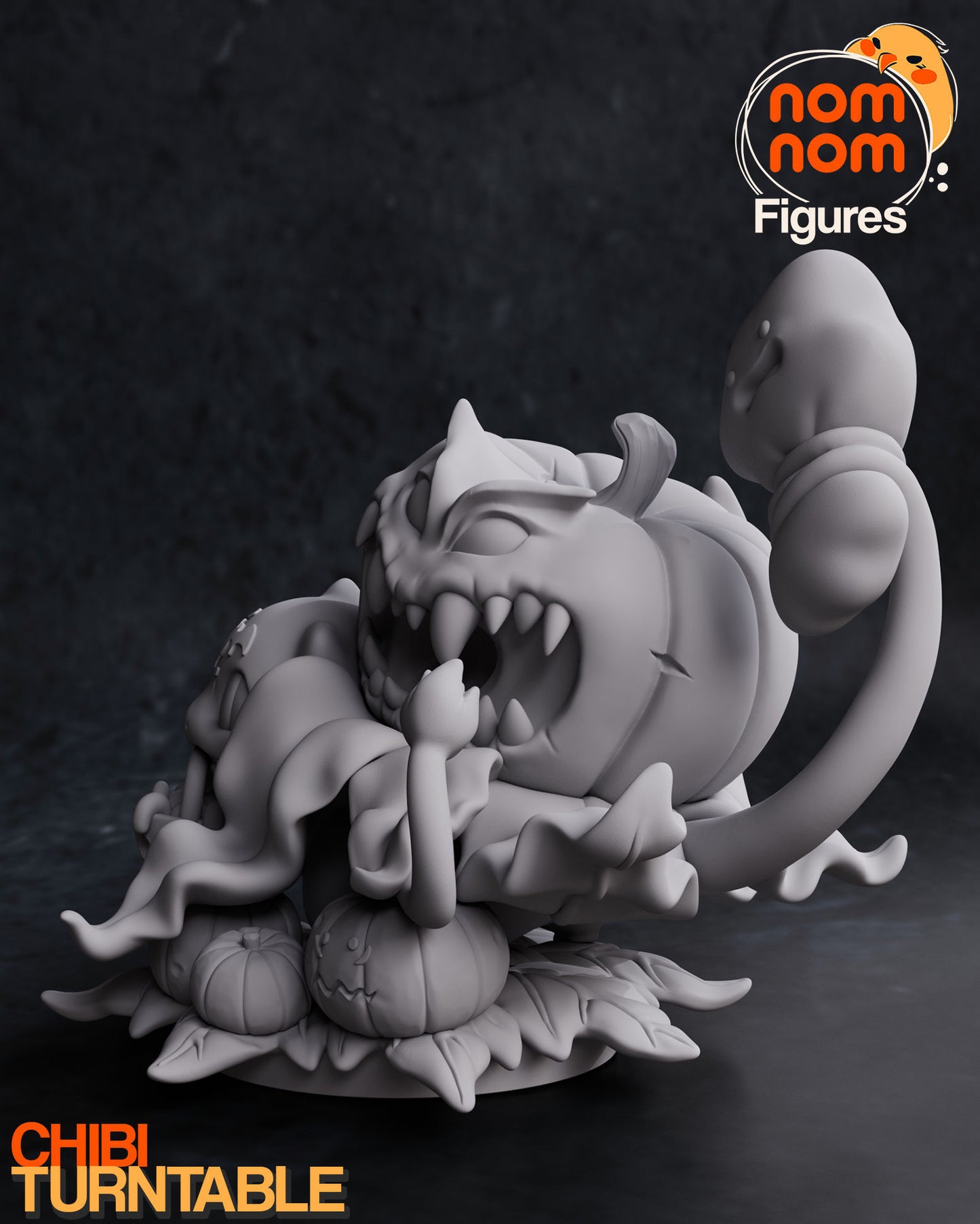 Chibi Bulbasaur | 2.5-Inch Resin Model Kit | DIY Pokemon Halloween Pumpkin Patch