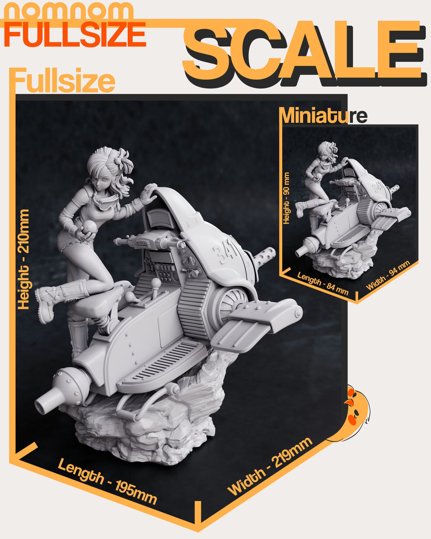 Bulma | Resin Model or Bust Kit | DIY Dragon Ball Genius Inventor