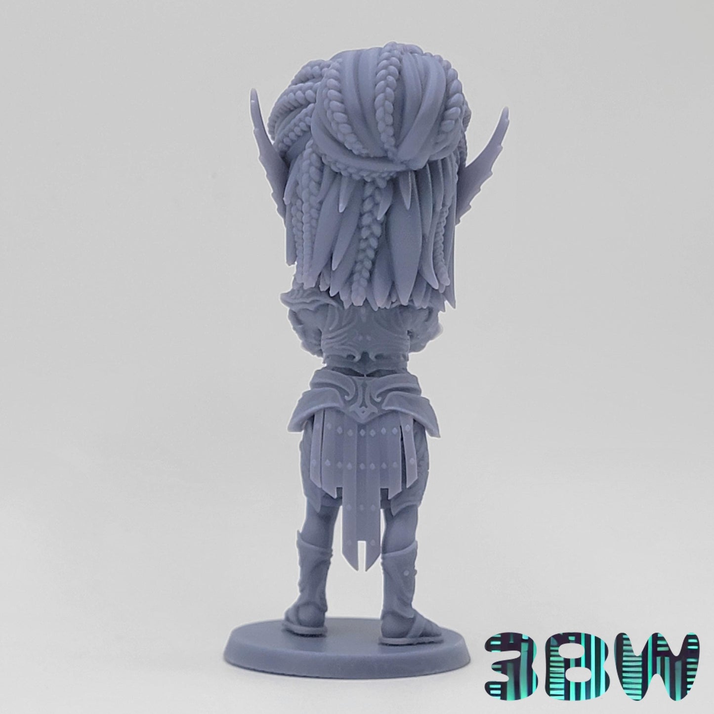 Chibi Lae'zel | 4-Inch Resin Model Kit | BG3 Baldur's Gate Githyanki Fighter