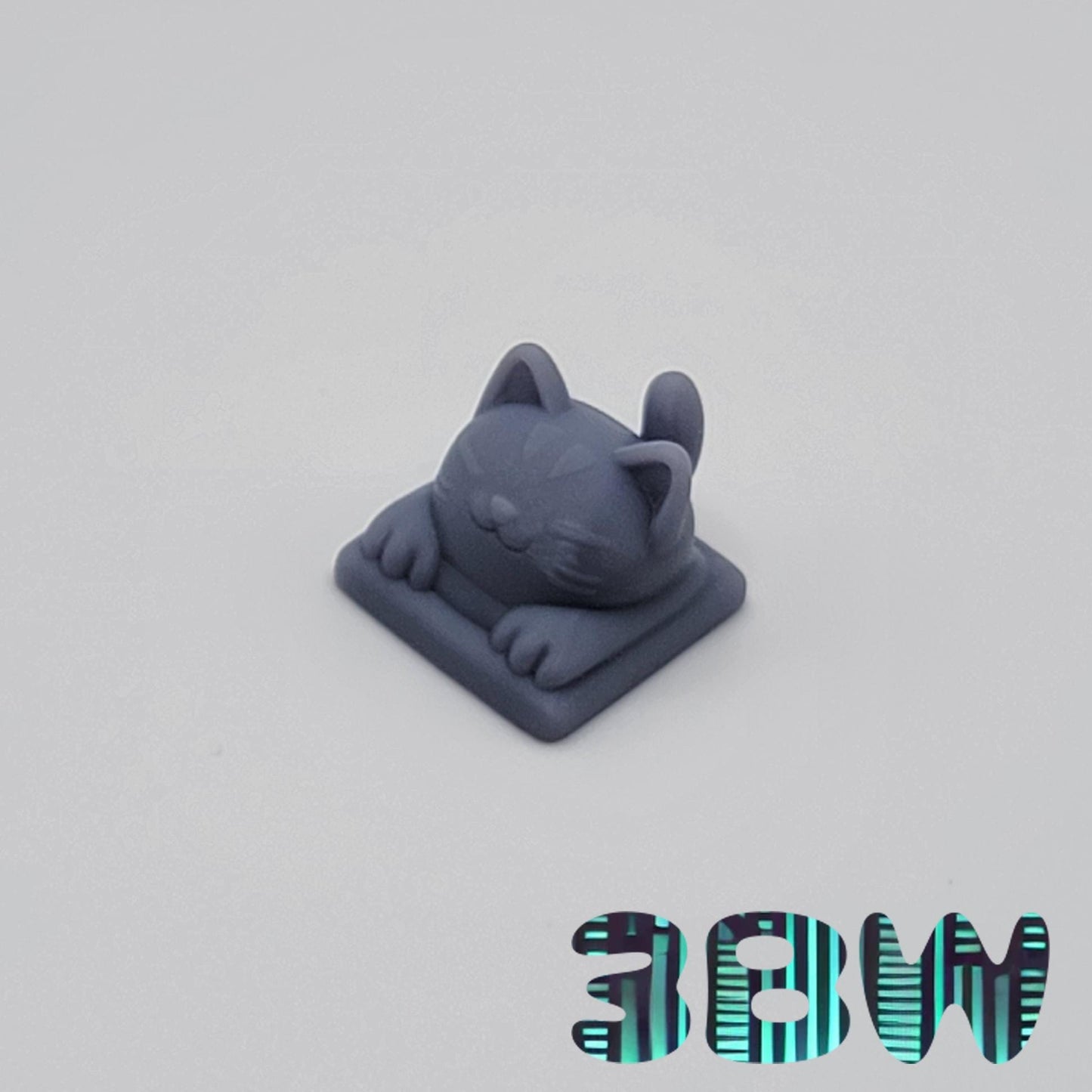 Chibi Animal Keycap Set | Unpainted Resin Artisan Caps | Cherry MX | Frog, Duck, Cat, Shark, Monkey, Pig