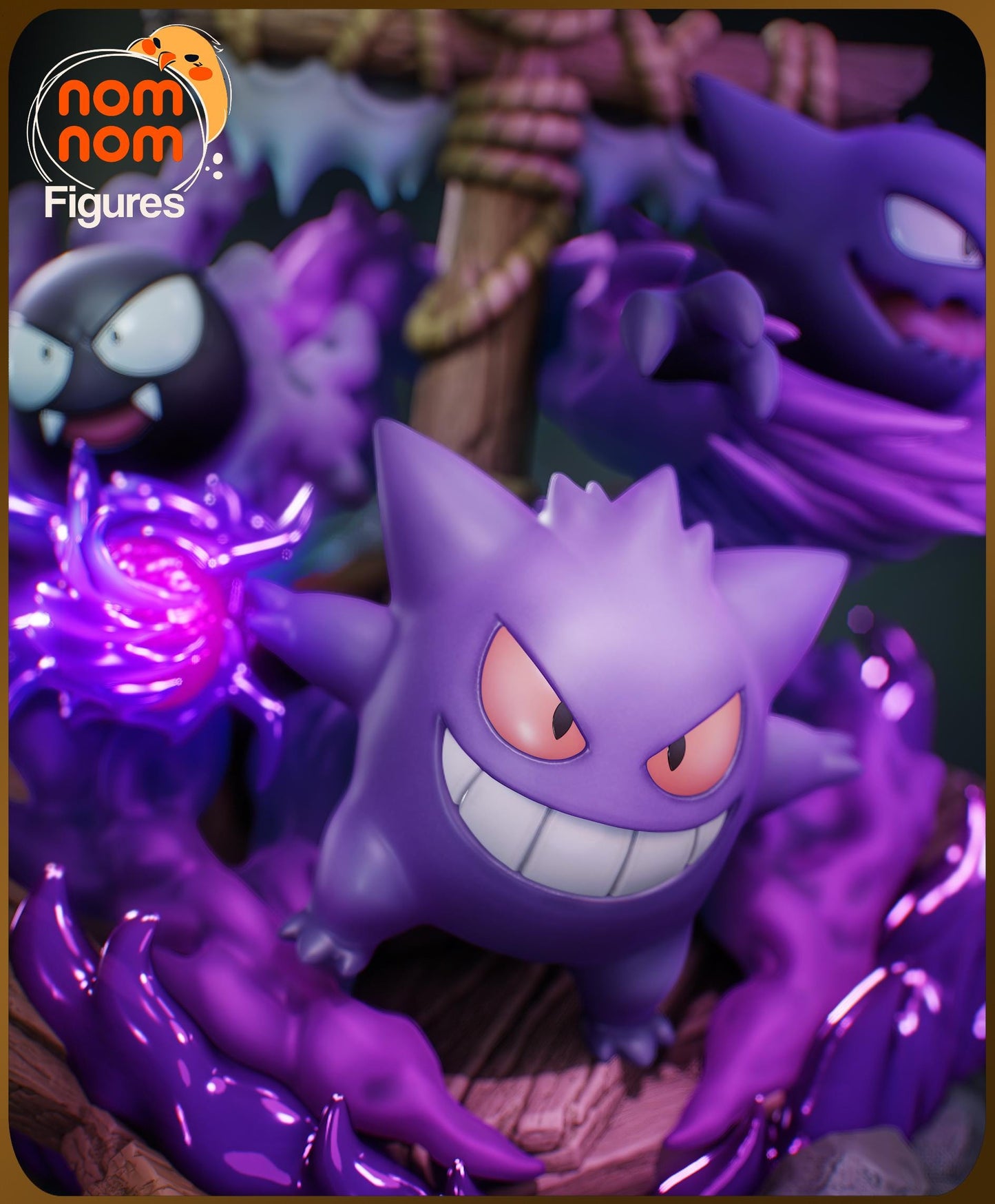 Gengar, Gastly and Haunter | 5-Inch Resin Model Kit | DIY Pirate Ship Diorama