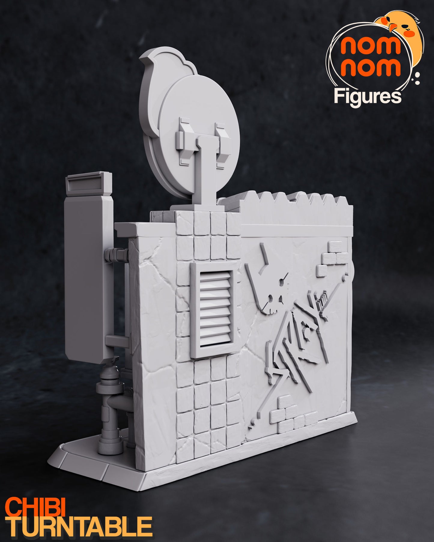 Stray Game Diorama | 4.5" Resin Model Kit | DIY Cat at Rest Stop in the Slums