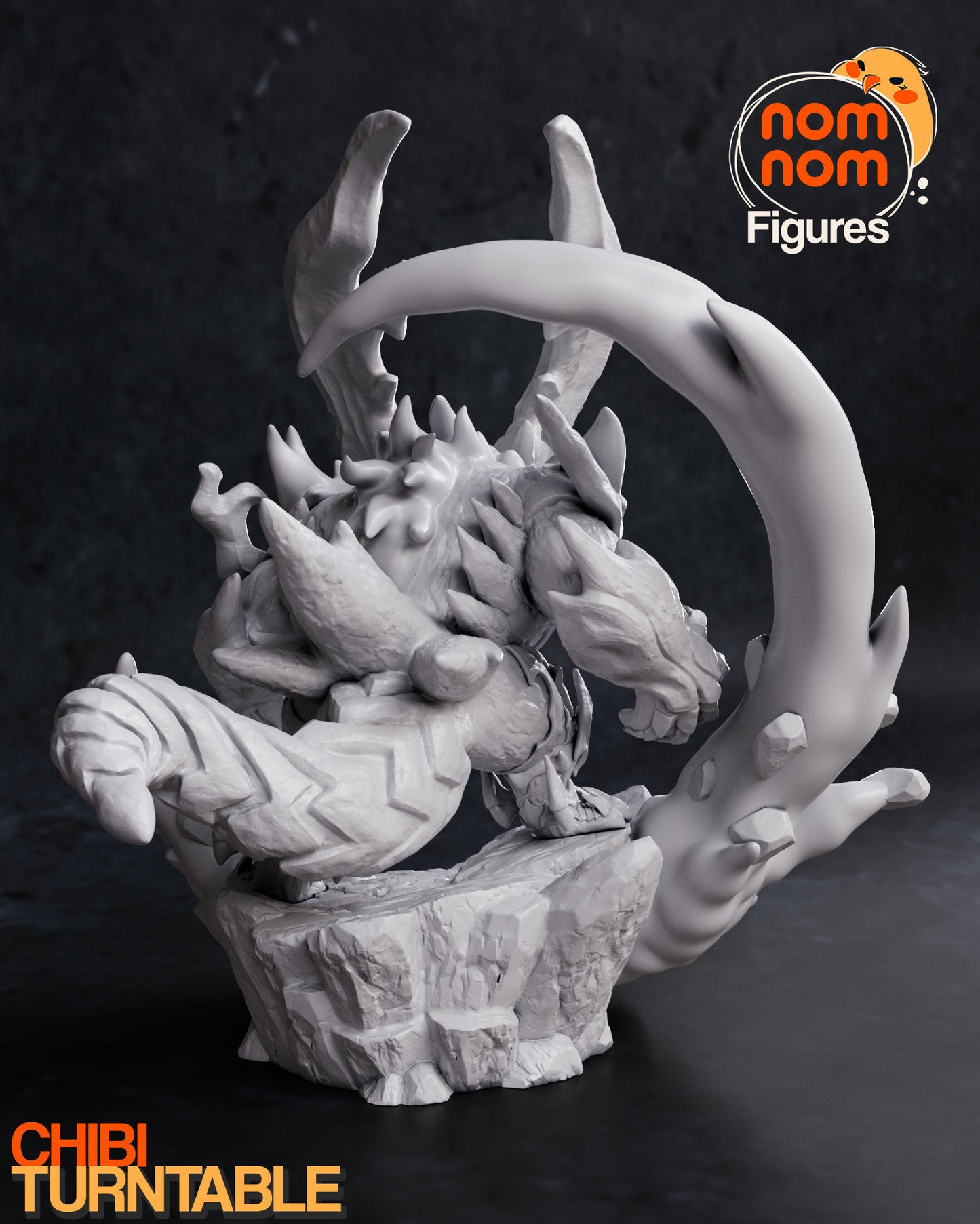 Chibi Ifrit | 3.5" Resin Model Kit | DIY Final Fantasy Fire Summon