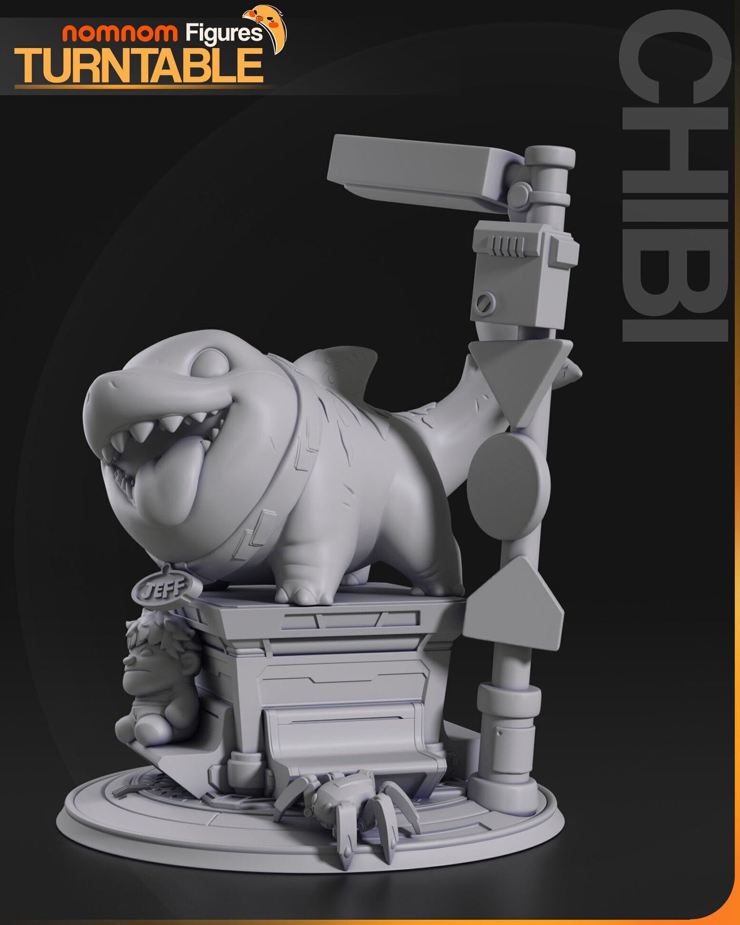 Chibi Jeff | 3" Resin Model Kit | DIY Marvel Rivals Character