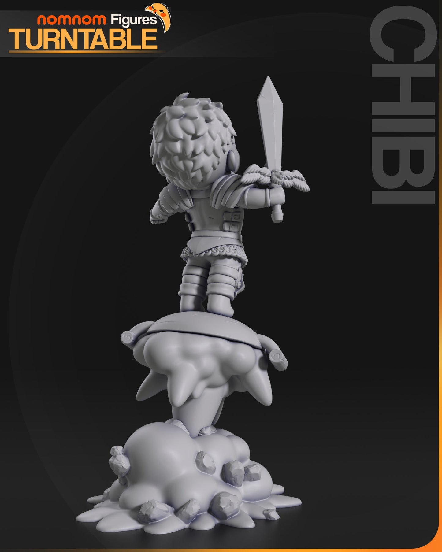 Chibi Laios | 5.5" Resin Model Kit | DIY Dungeon Meshi Human Fighter