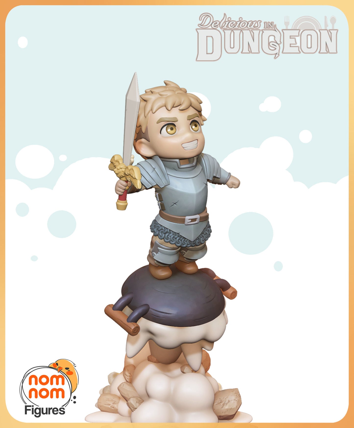 Chibi Laios | 5.5" Resin Model Kit | DIY Dungeon Meshi Human Fighter