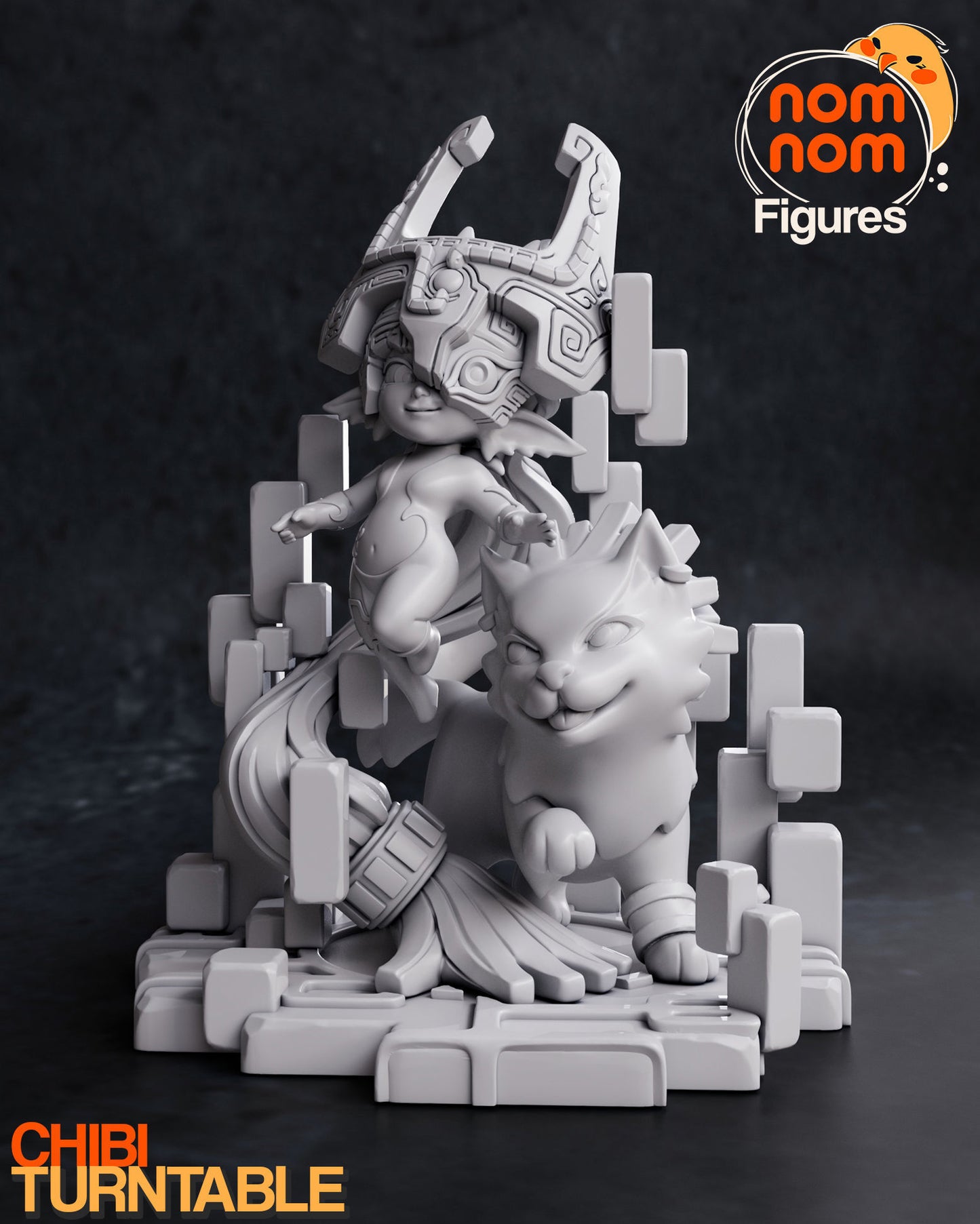 Chibi Midna | 4" Resin Model Kit | DIY Legend of Zelda Twilight Princess