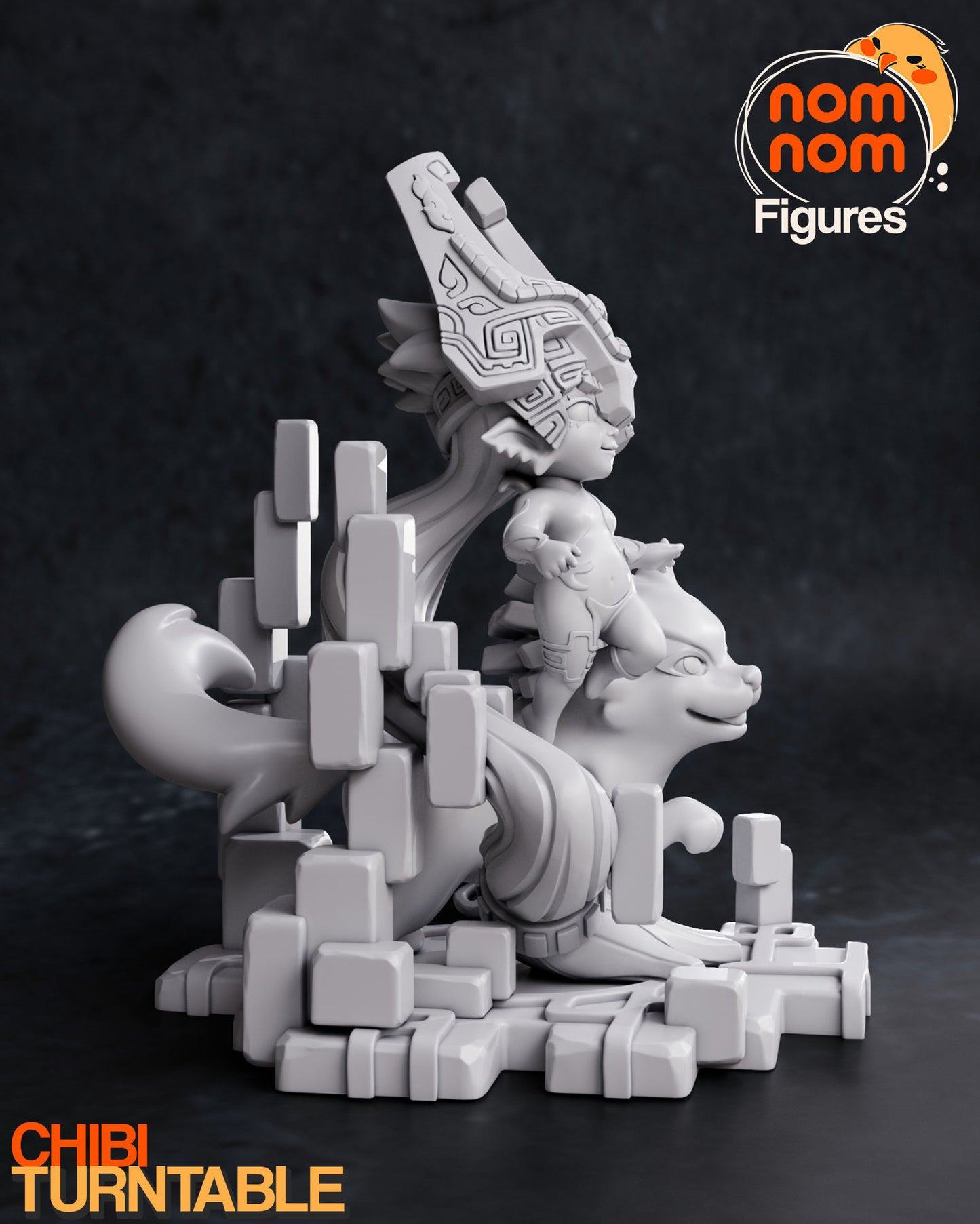 Chibi Midna | 4" Resin Model Kit | DIY Legend of Zelda Twilight Princess