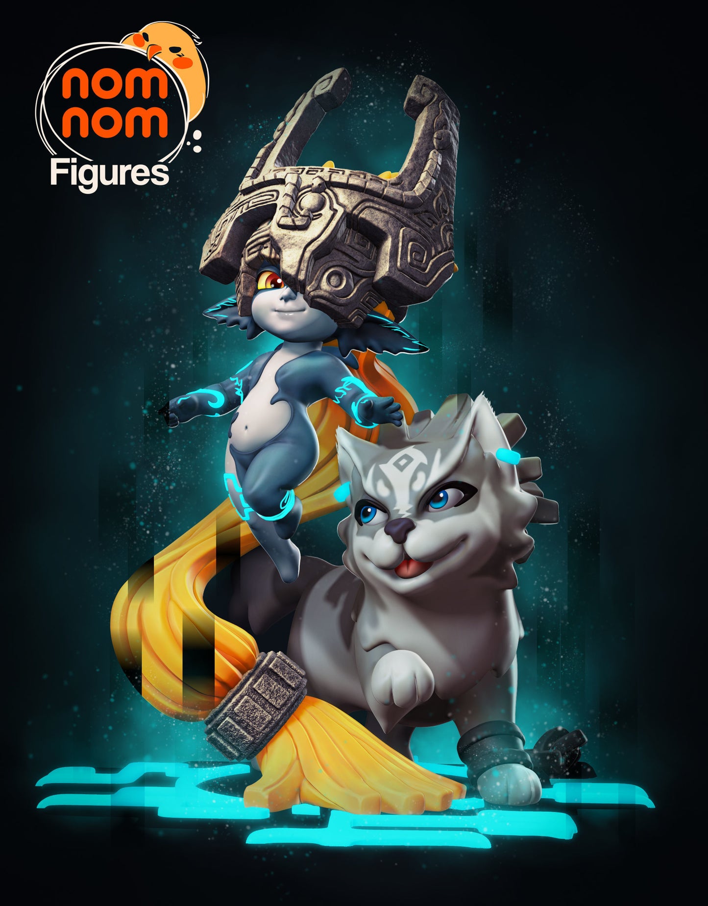 Chibi Midna | 4" Resin Model Kit | DIY Legend of Zelda Twilight Princess